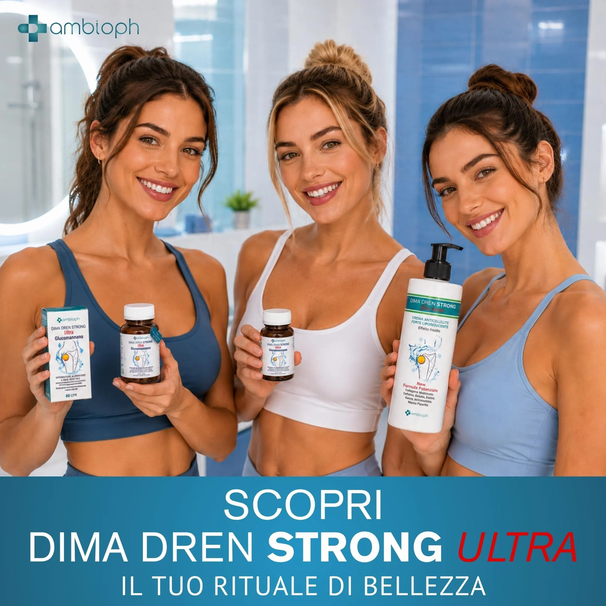 Drenante Forte Dimagrante con Bromelina Glucomannano Anticellulite 10 principi attivi