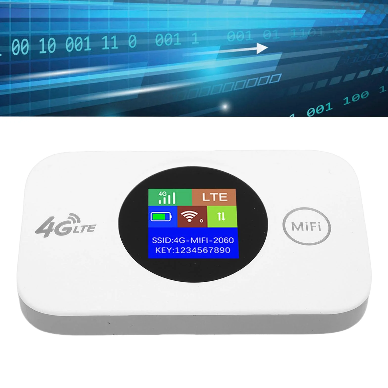 Router WiFi portatile 4G LTE con slot per scheda SIM, hotspot mobile 300Mbps Router wireless tascabile 2.4G per viaggi su strada lavoro all'aperto, bande B1 B3 B5 B7 B8