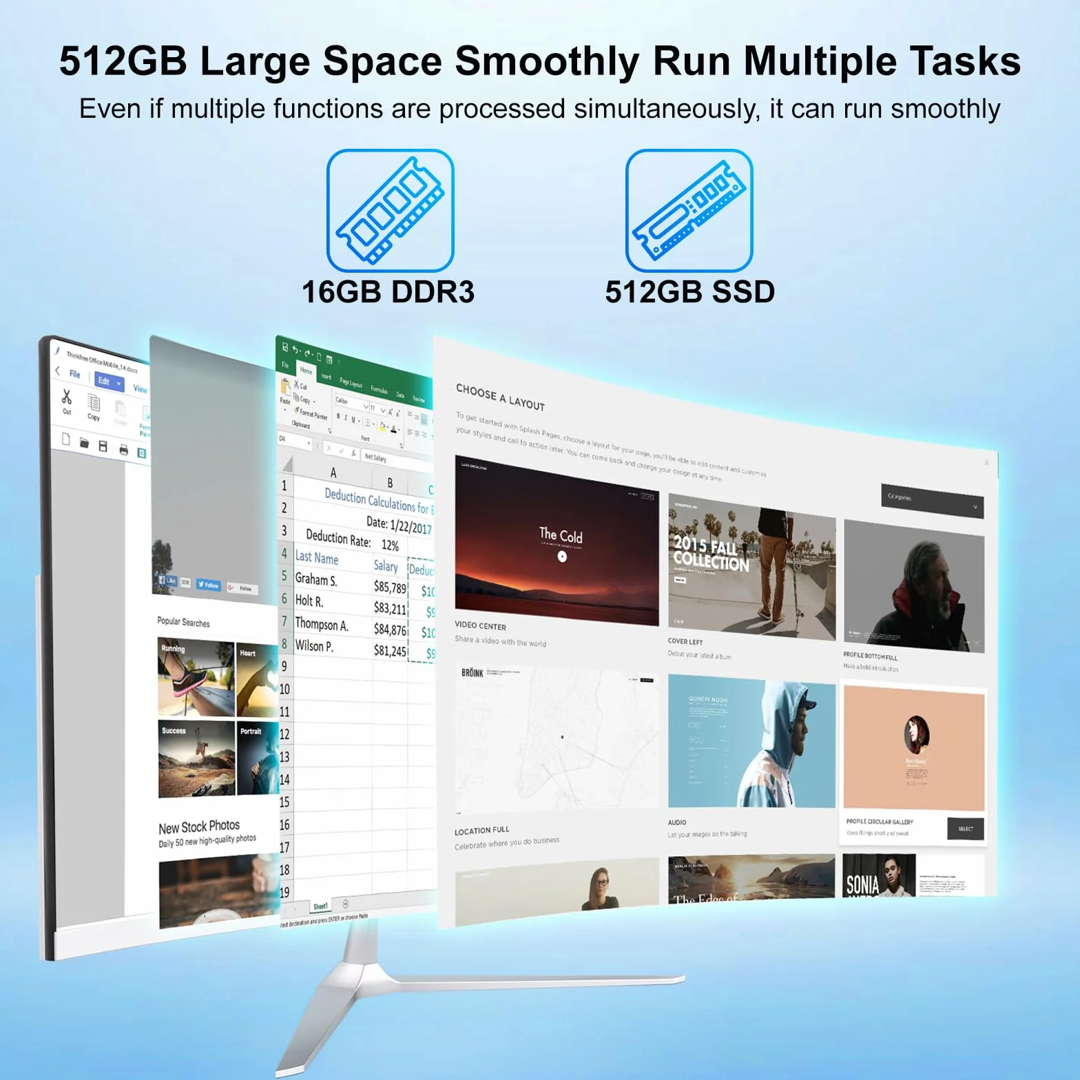 Computer Desktop All-in-One 23,8 Pollici Core i7 7700HQ 16 GB RAM 512 GB SSD WiFi Bluetooth 5.0