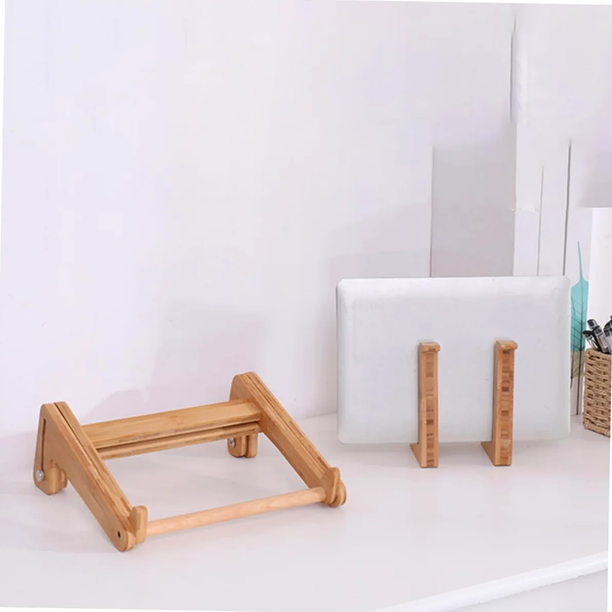 Supporto Portatile per Laptop in Legno Regolabile Supporto Pieghevole per Computer 13-156 Pollici Accessori Multifunzione per Notebook Elevazione Ergonomica