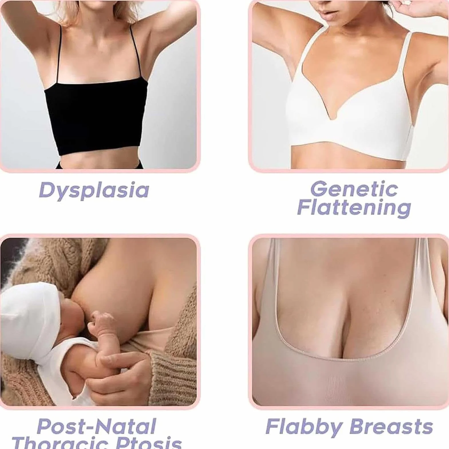 Massaggiatore elettrico per seno, vibrazione calore, ingrandimento senza fili, USB, 3 impostazioni, reggiseno massaggio