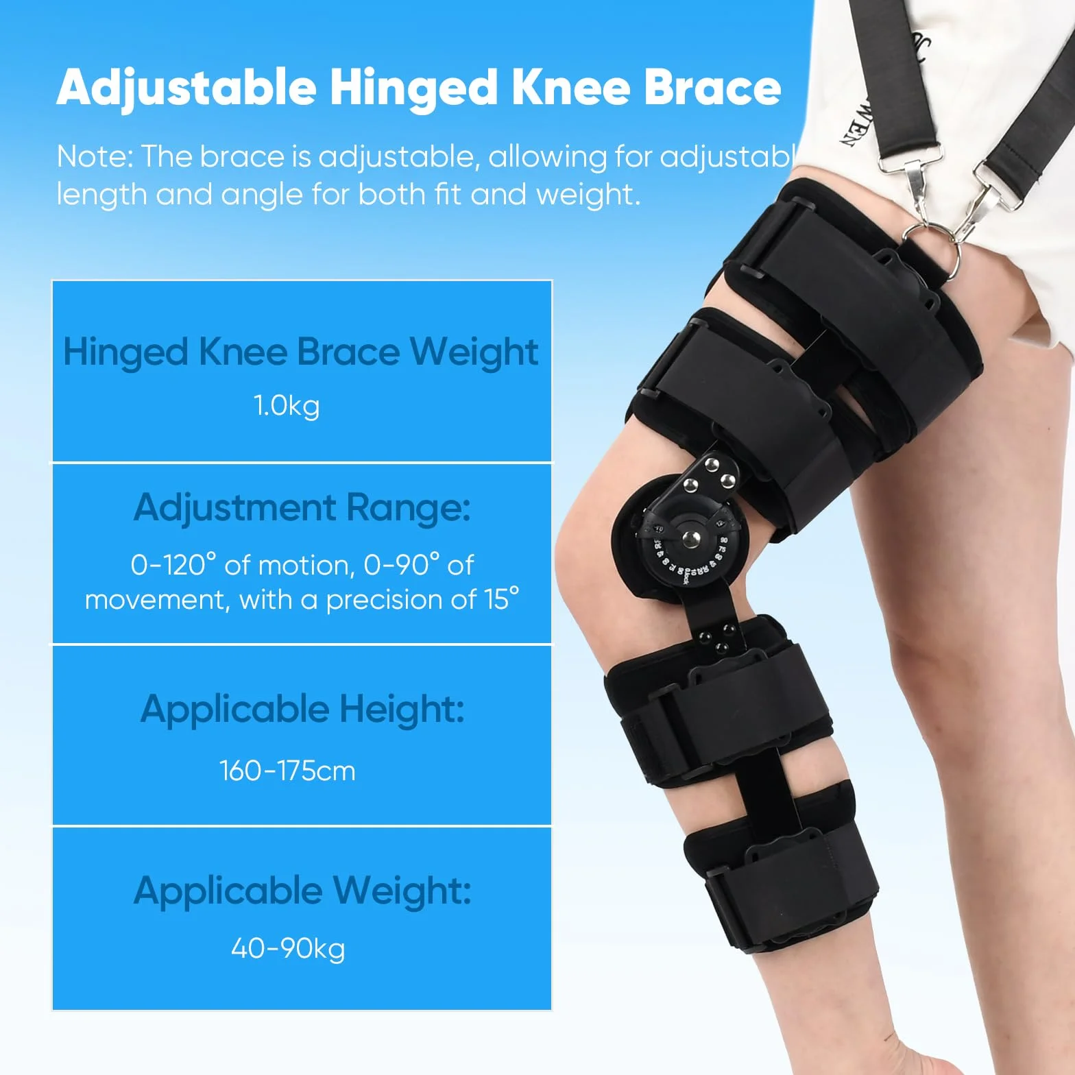 Ginocchiera Incernierata ACL MCL PCL Stabilizzazione Uomo Donna