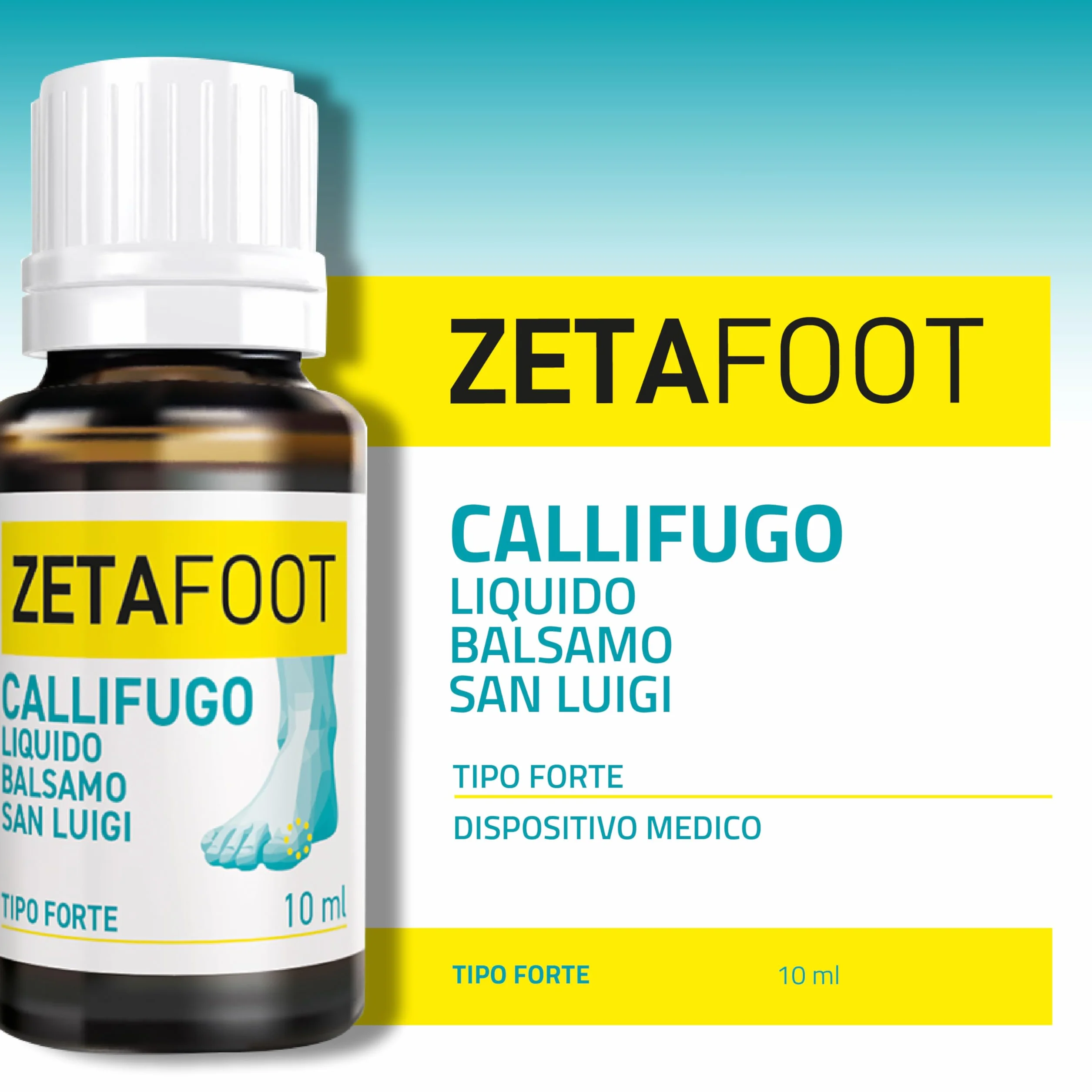 Zetafoot Callifugo San Luigi Dispositivo Medico con Applicatore su Calli e Duroni 10 ml