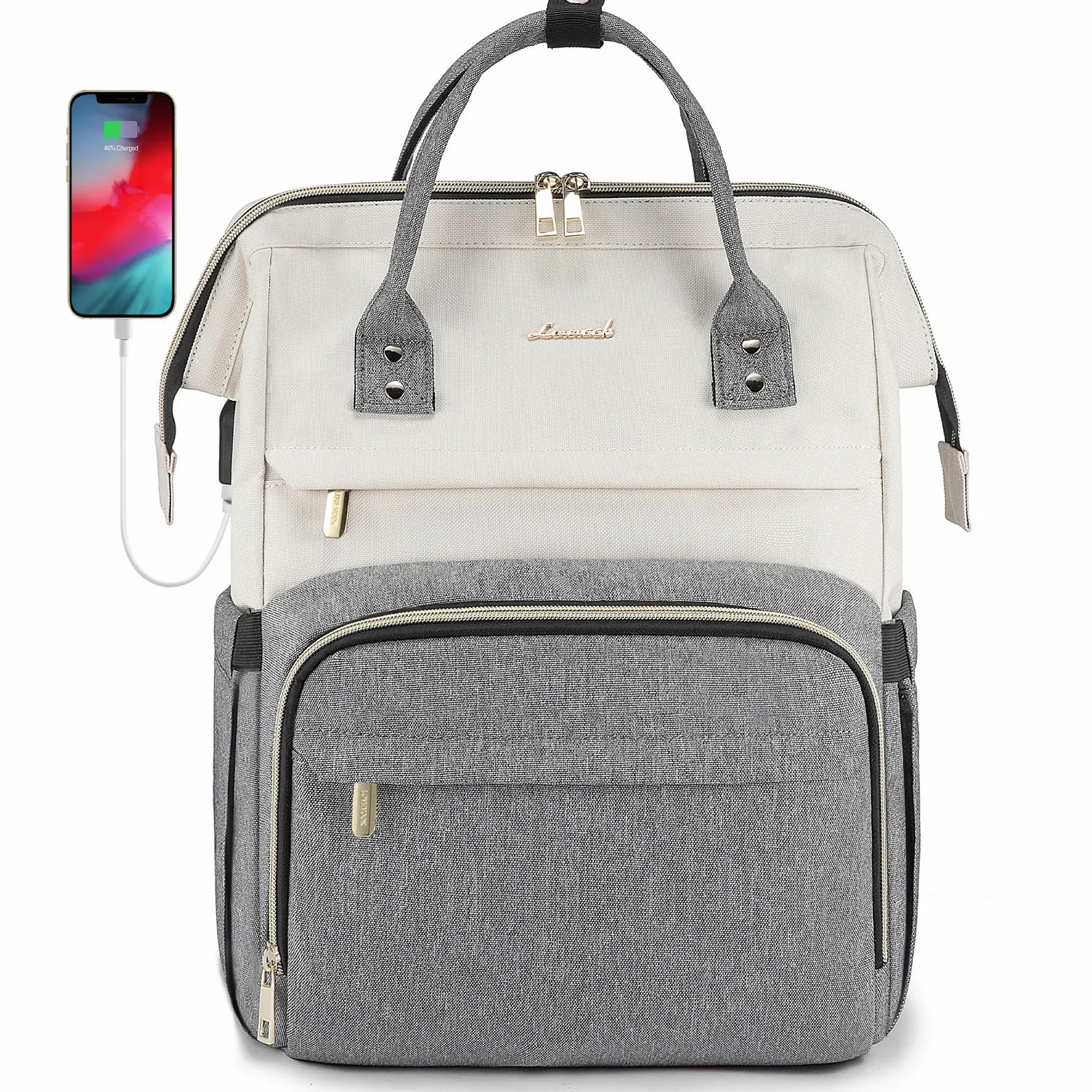 LOVEVOOK Zaino Porta PC Donna, Zaino Antifurto Impermeabile Donna, Zaino per Laptop Portatile 15.6/17 Pollici, Zaino per Viaggi Affari