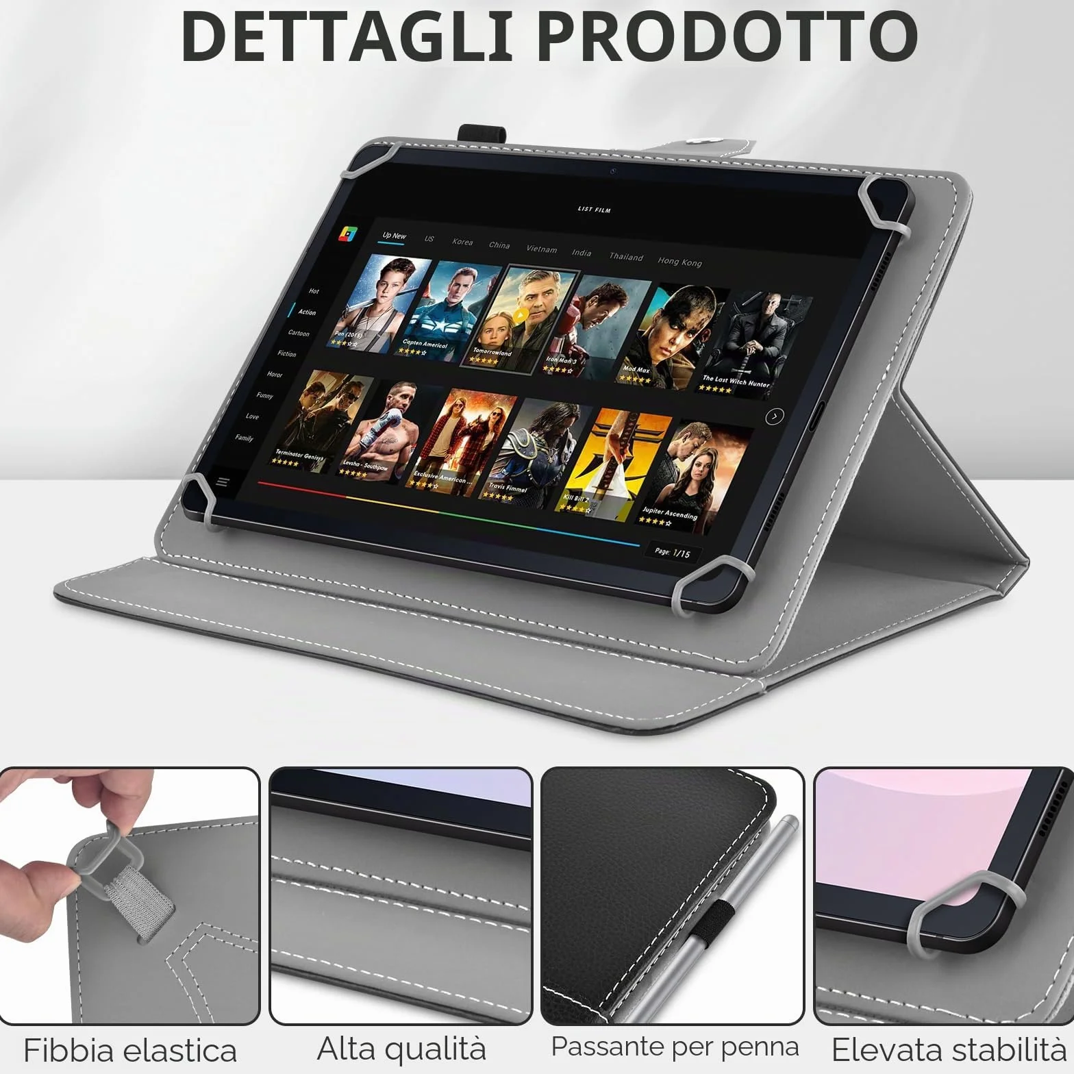 Custodia per Tablet da 11 Pollici Universale per Blackview, OUKITEL, DOOGEE, UMIDIGI, AGM