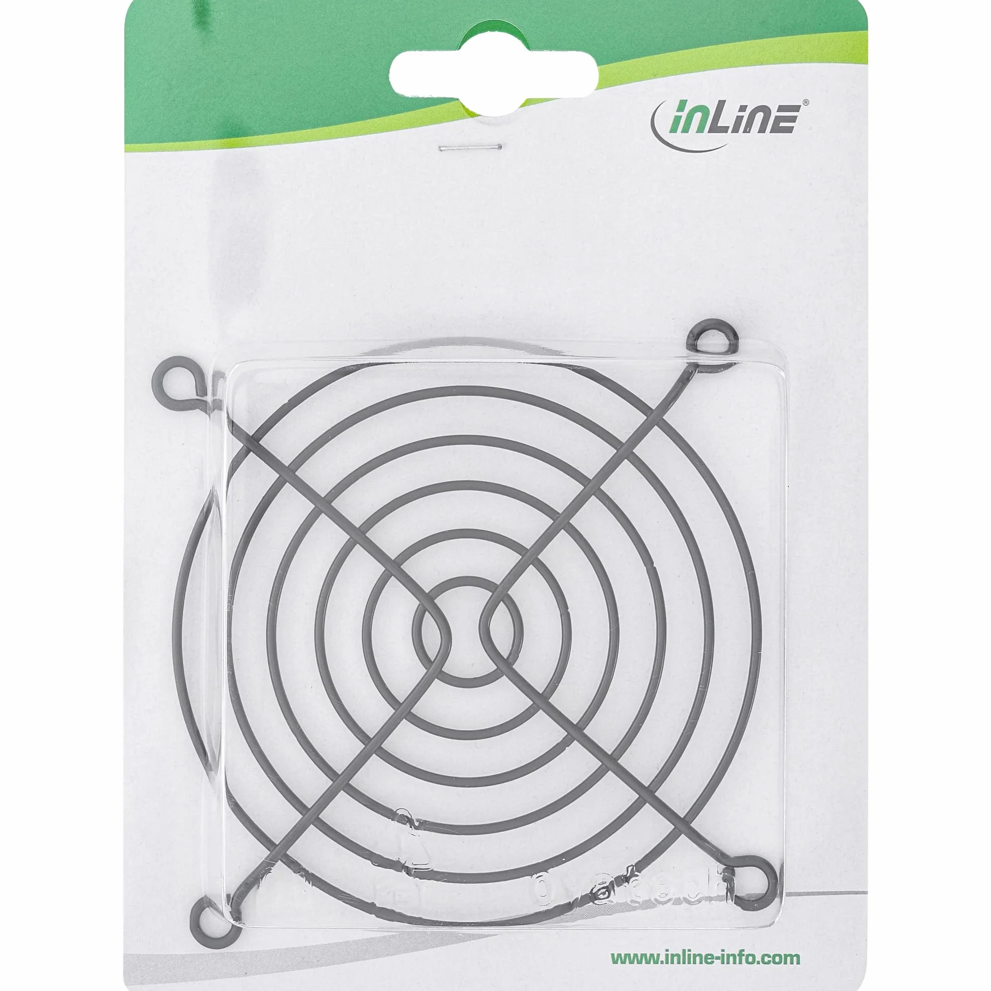 InLine 21570 Griglia per Ventola in Metallo, 92 x 92 mm, Nero