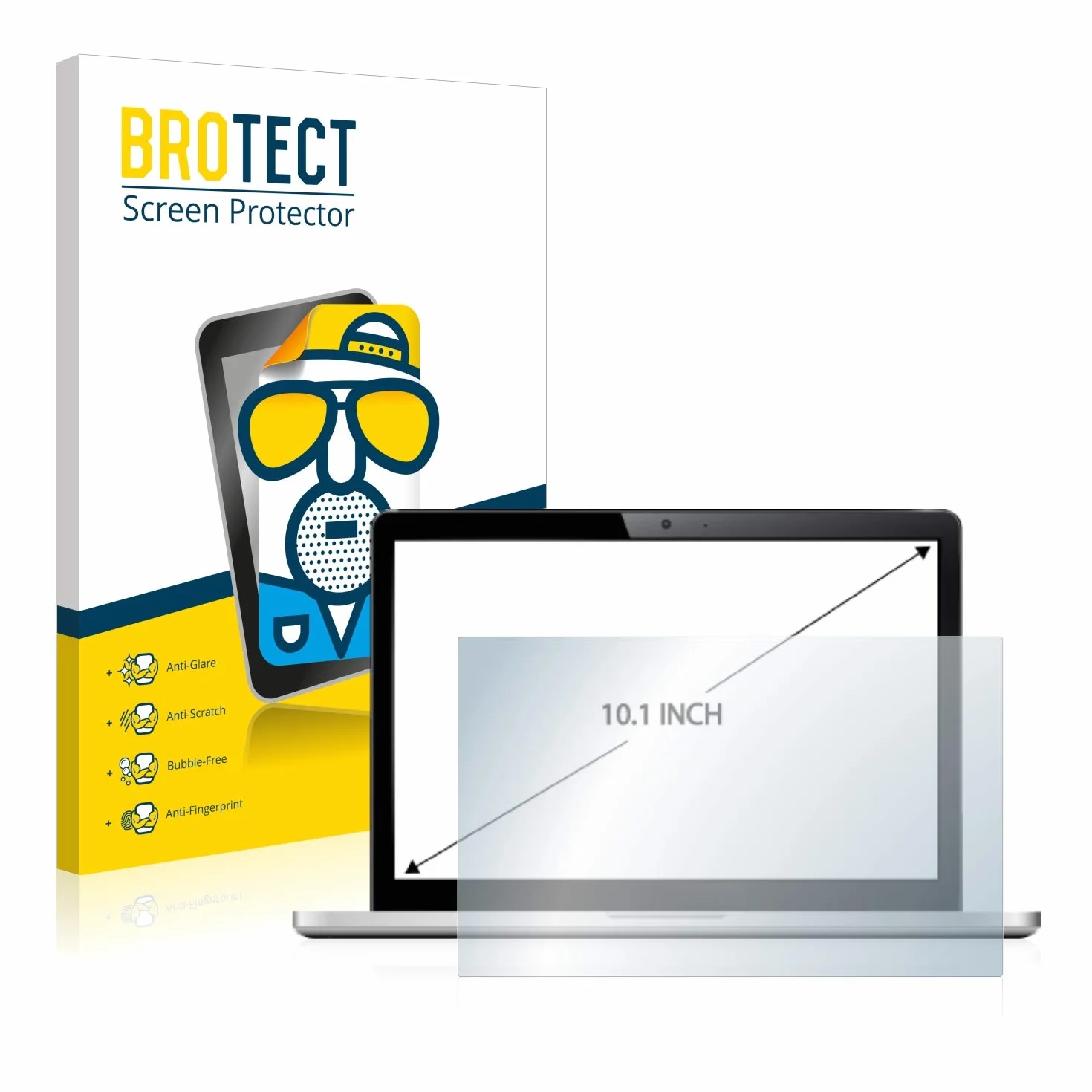 brotect Pellicola Protettiva Opaca 16" per PC touch panel con 40.6 cm (16,0 pollici) [354 mm x 199 mm, 16:9] Proteggi Schermo Anti-Riflesso