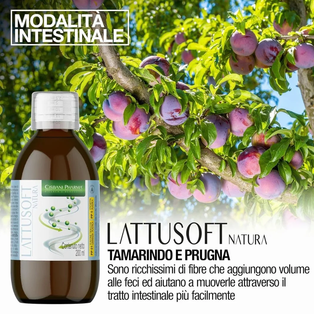 Lattusoft Sciroppo Lattulosio Prugna Tamarindo Regolarità Intestinale