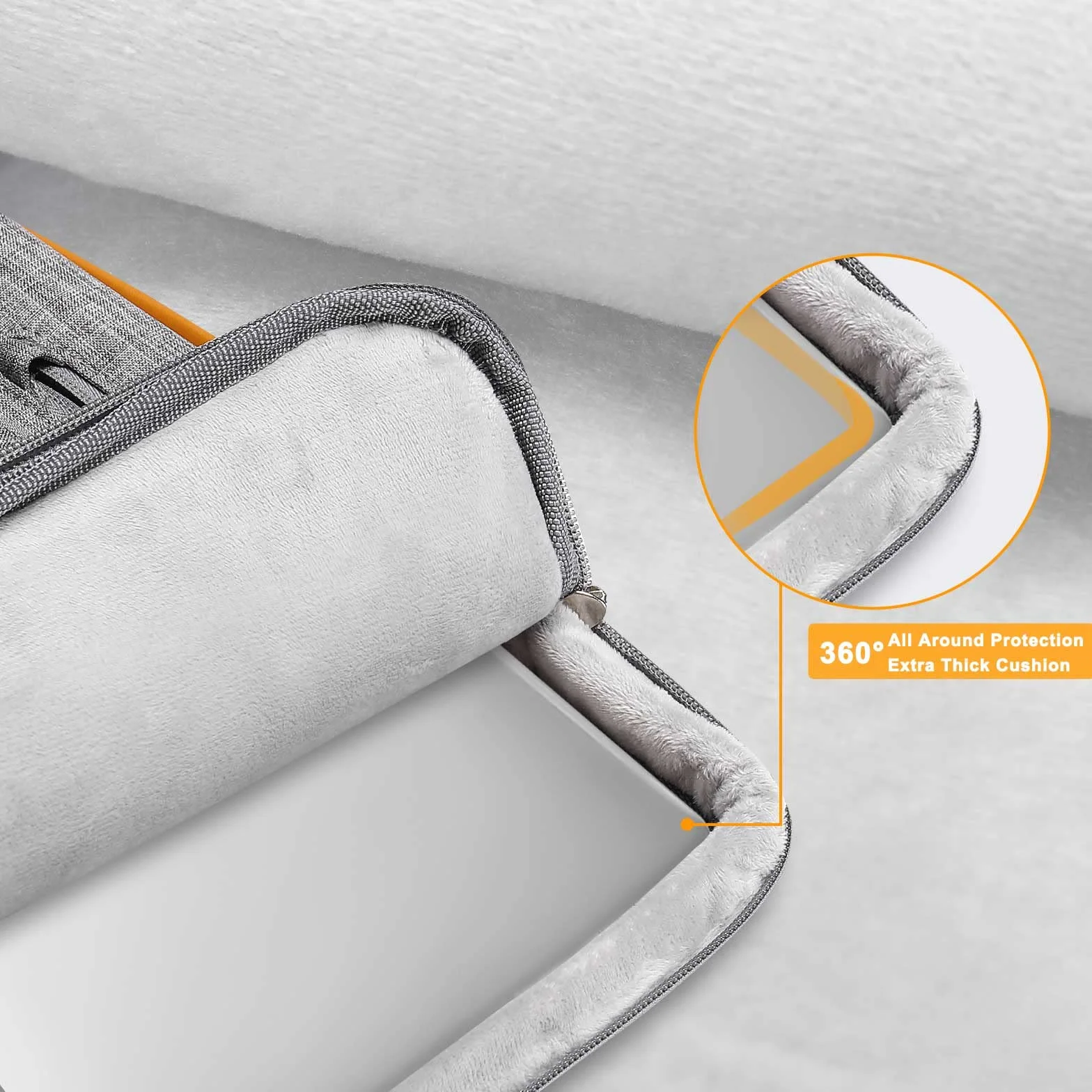 MOSISO Borsa Tracolla Laptop, Custodia Computer,Lato Open Borse Messenger&4 Cerniera Tasche&Handle