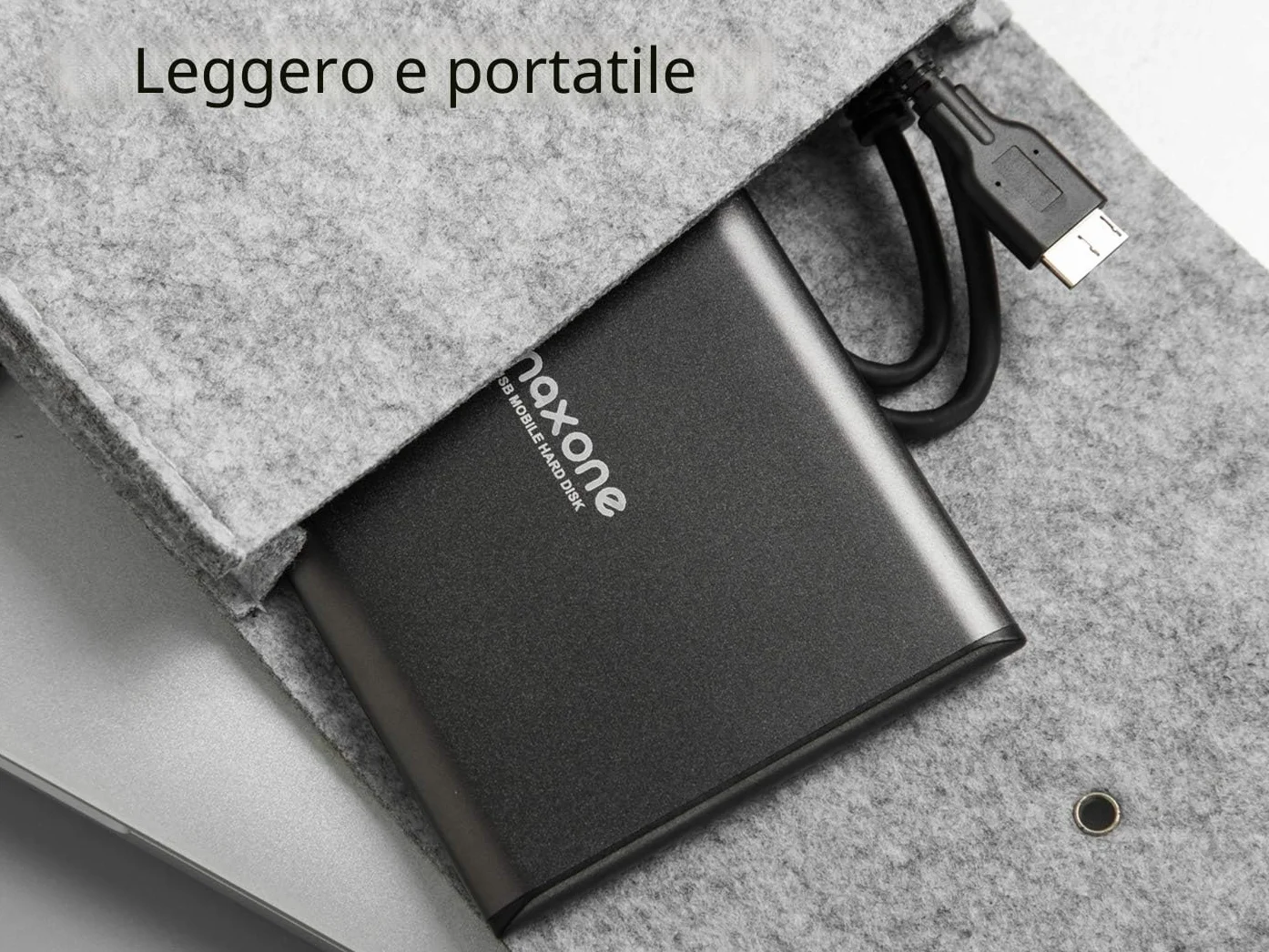Disco rigido esterno portatile USB 3.0 500 GB 2,5" Charcoal