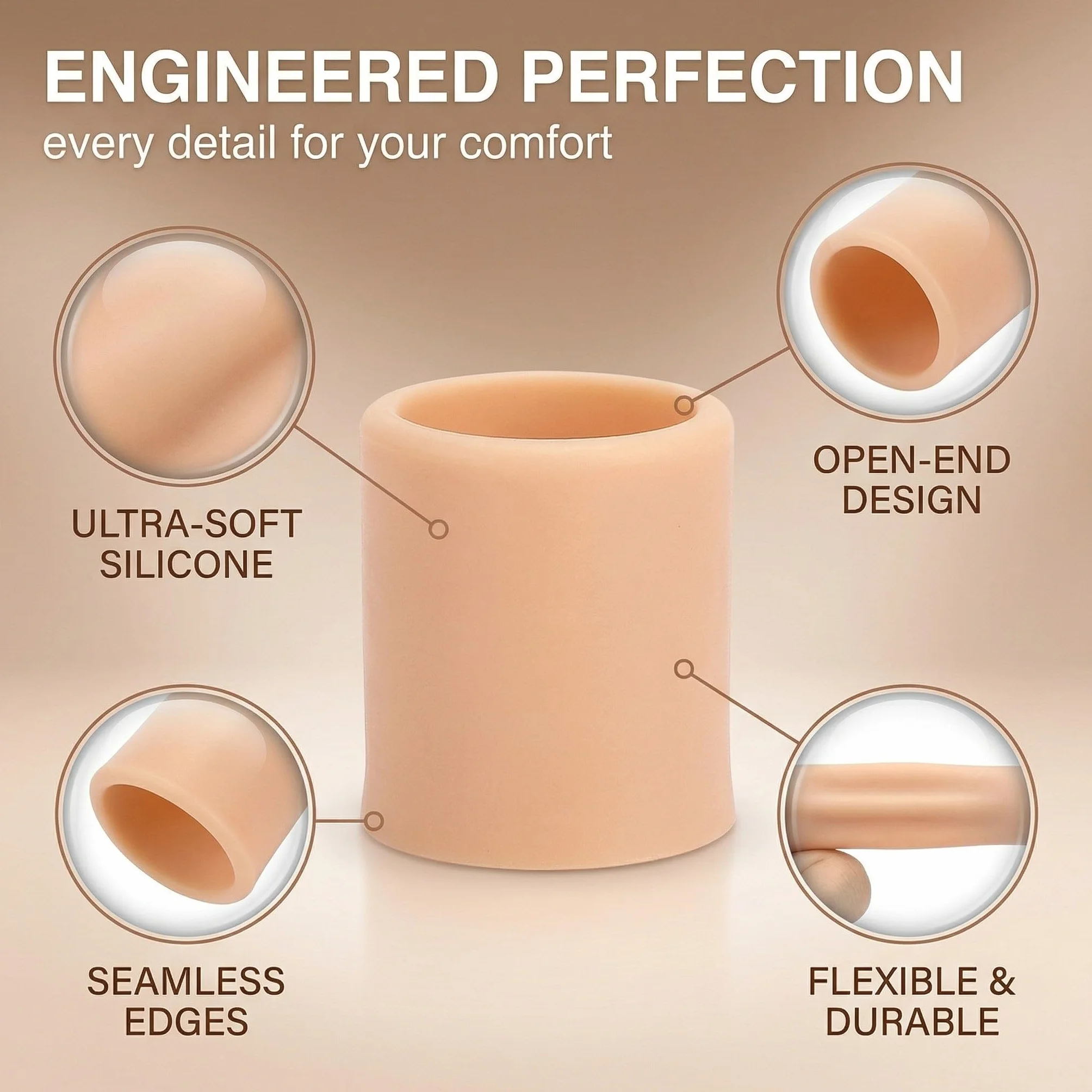 Copripunta in silicone Protezione Alluce, 10 Pezzi Toe Cap Protector, Copri Piedi Traspiranti