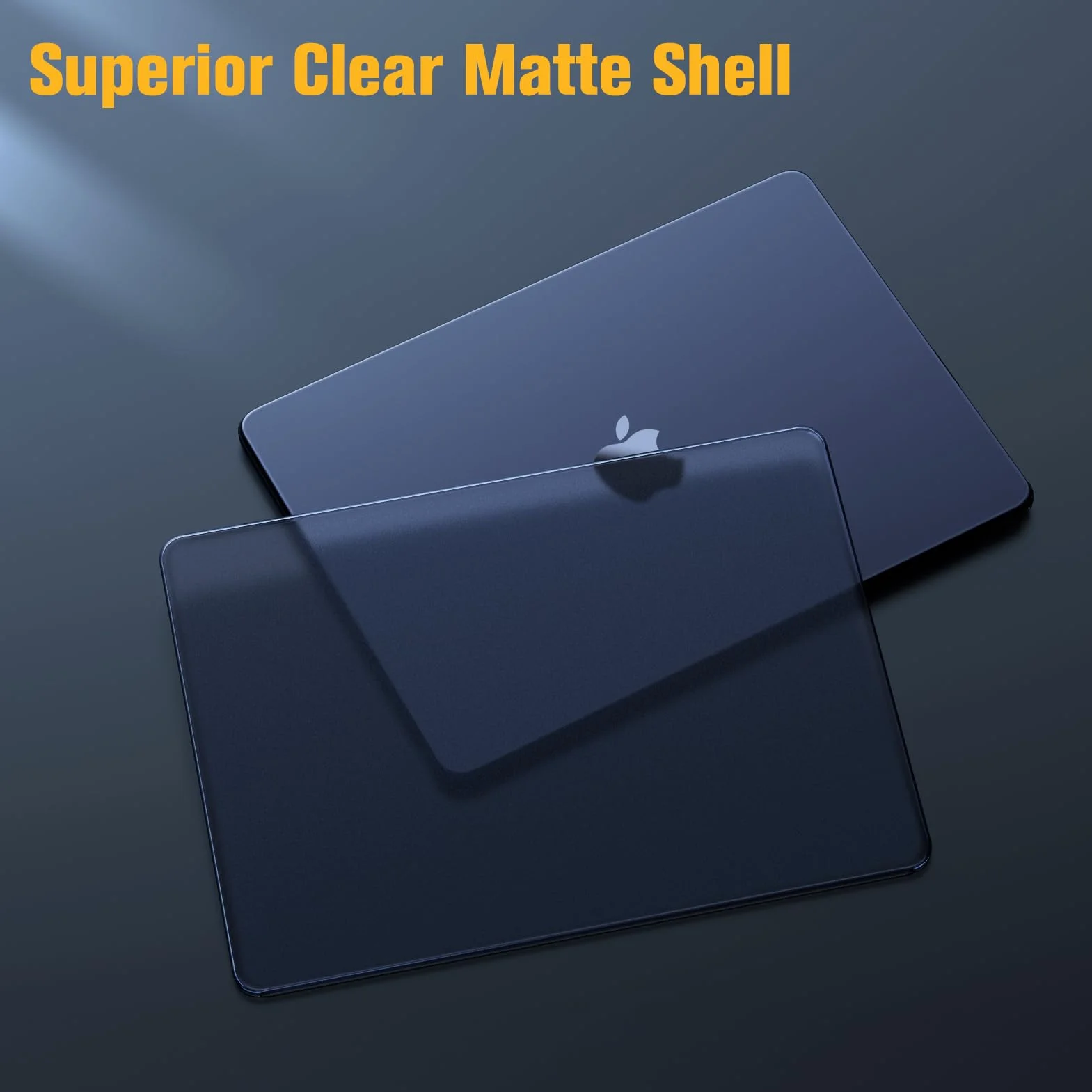 FINTIE Custodia Compatibile con MacBook Air 13.6 Pollici M4/M3/M2 (2025/2024/2022, A3240/A3113/A2681) - [100% Colore Ufficiale] Sottile Cover Rigida Opaca Trasparente Anti-Impronte Case, Mezzanotte