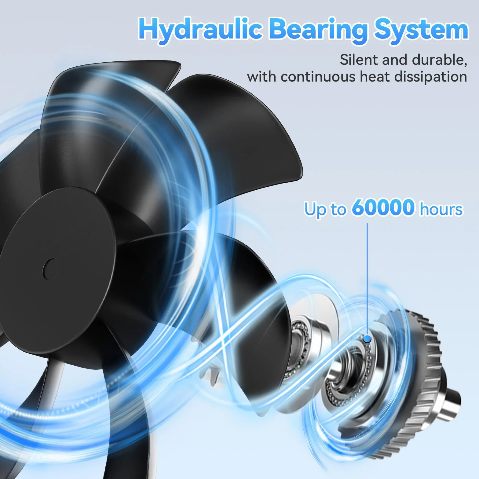 OTraki Ventilatore USB 120 mm,5V USB Fan Raffreddamento PC Ventole Mini Ventilatore 3 Velocità Regolabili,PC Ventole Compatibile con computer/PS4 /TV Box/Armadio AV/Router/Xbox