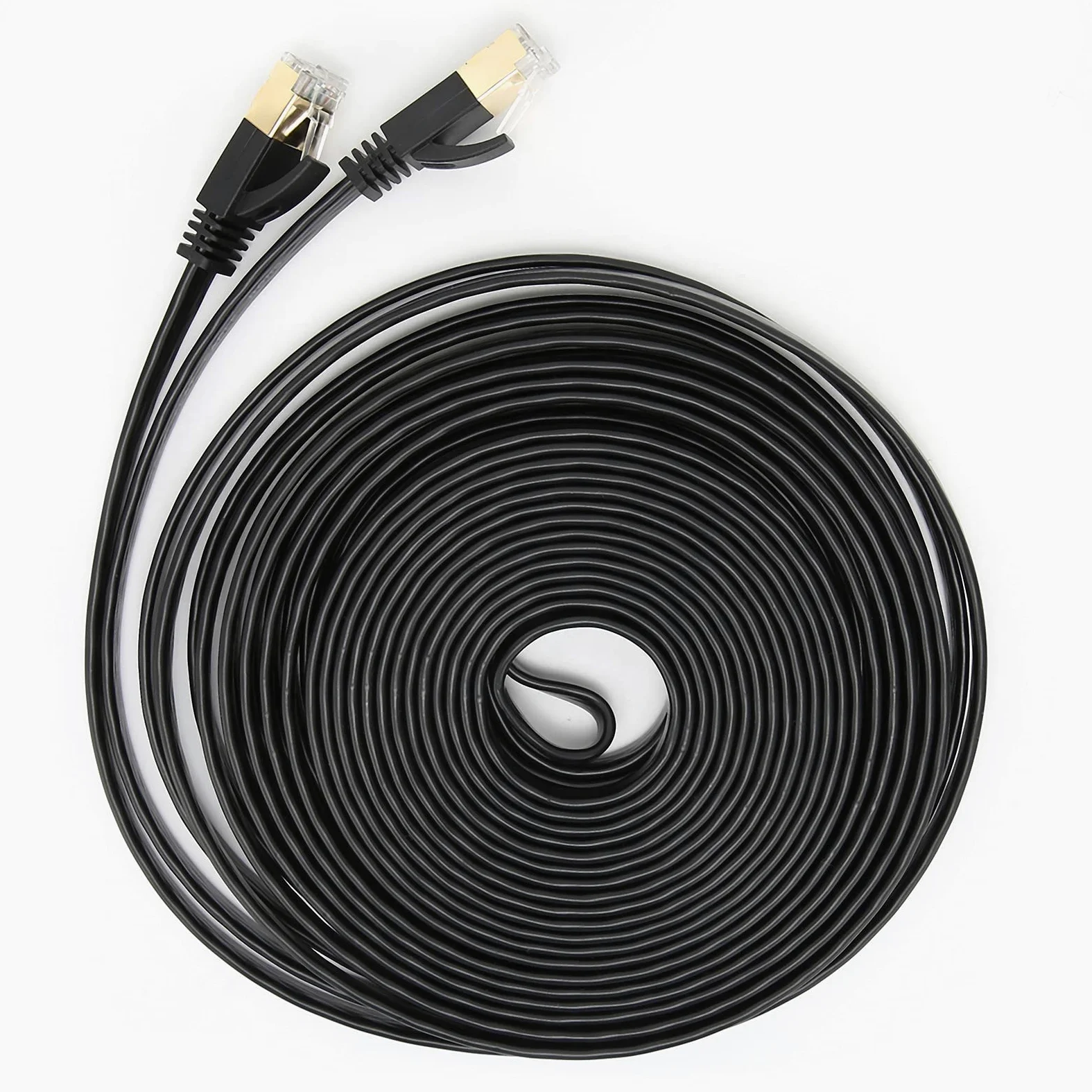 ViaGasaFamido Cavo Ethernet CAT7, Cavo LAN Ad Alta velocità da 10 Gbps per Carichi Pesanti, Connettore RJ45 Placcato Oro da 600 Mhz per Giochi su Router (#8)