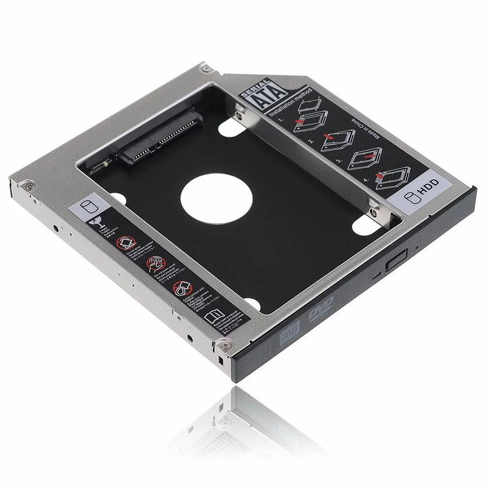 SATA 22pin HDD HD Hard Disk Drive Caddy Case for 9.5mm Universal Laptop CD/DVD-ROM Optical Bay