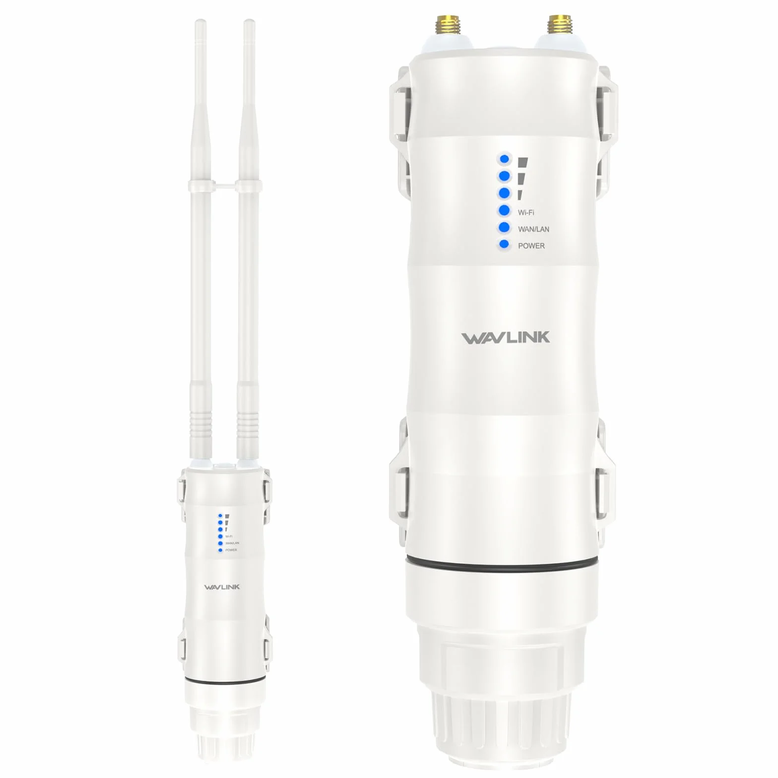 WAVLINK AC600 Dual Band - Ripetitore esterno WiFi, punto di accesso wireless, ripetitore/modalità Ap/Router/WISP, 2,4 GHz 150 Mbps + 5 GHz 433 Mbps, modello di PoE passivo, 100 m+,bianco