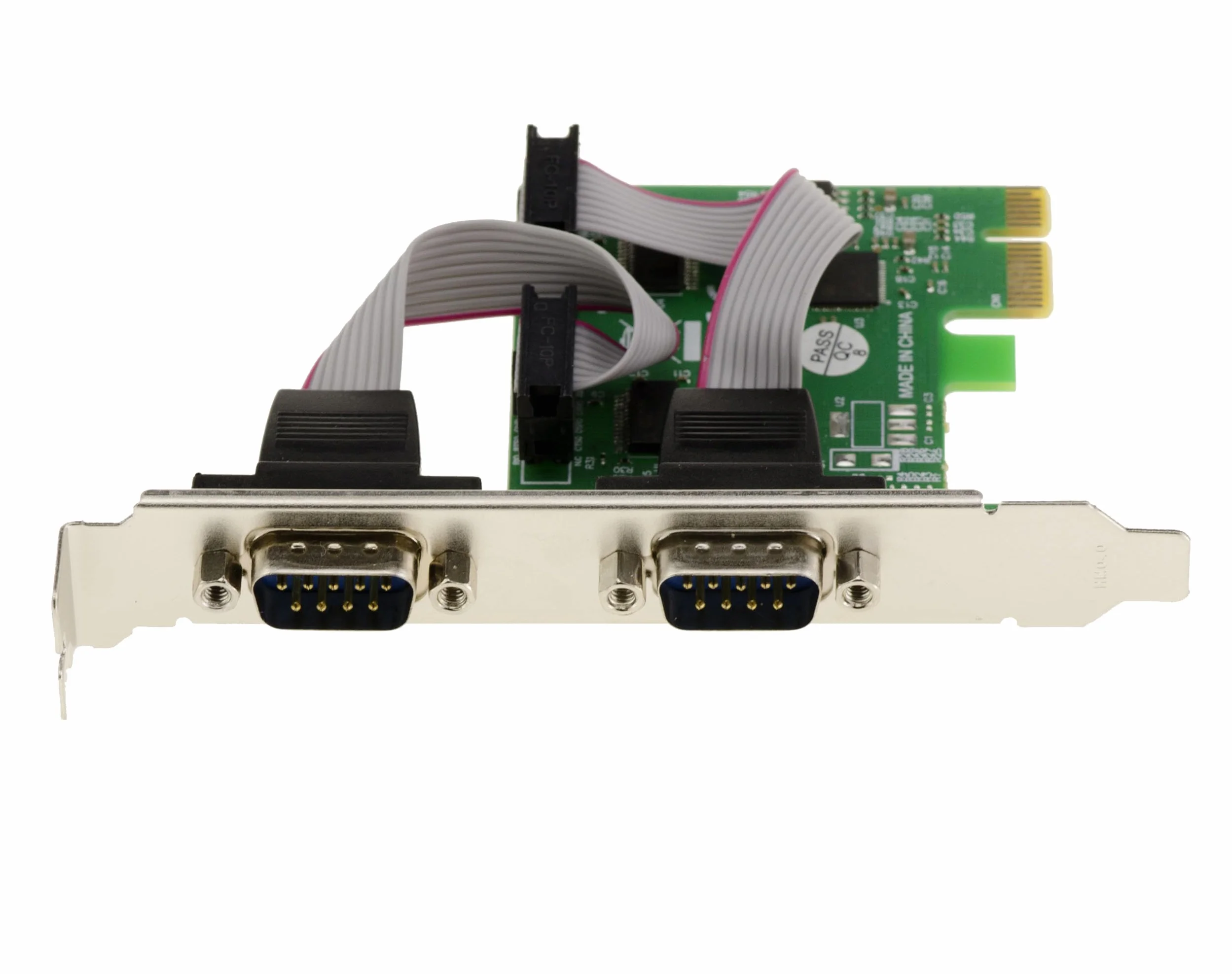 KALEA-INFORMATIQUE Scheda controller PCI Express PCIe a 2 porte seriali RS232 con chipset ASIX con supporti LOW e HIGH PROFILE