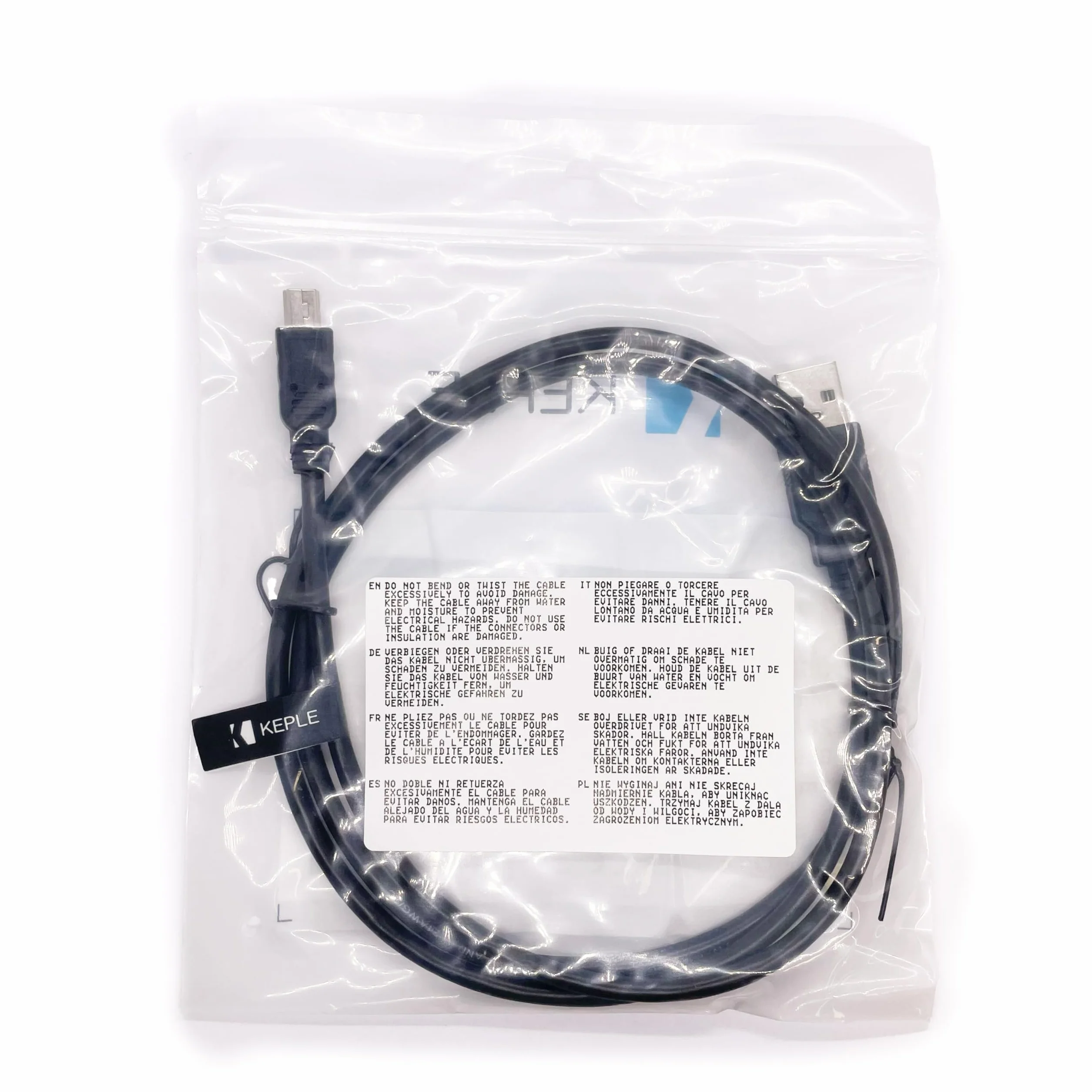 Keple Mini USB Cavo Maschio a Maschio 2.0 1M Compatibile con SONY WALKMAN NWZ-E383