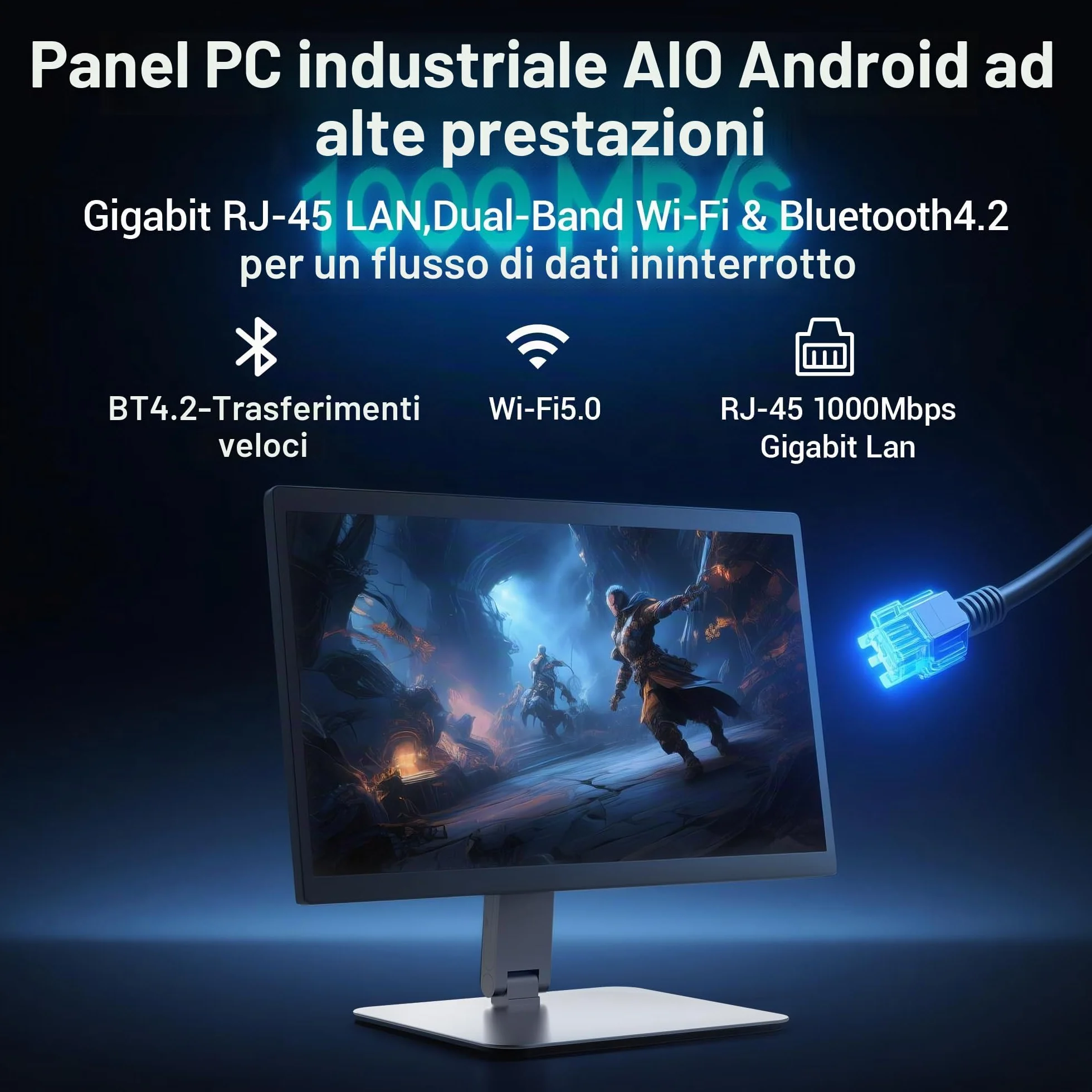 Panel PC 15.6" Android 12 RK3399 4GB RAM 64GB ROM Fanless Touchscreen 1920*1080 IPS HDMI2.0 USB3.0