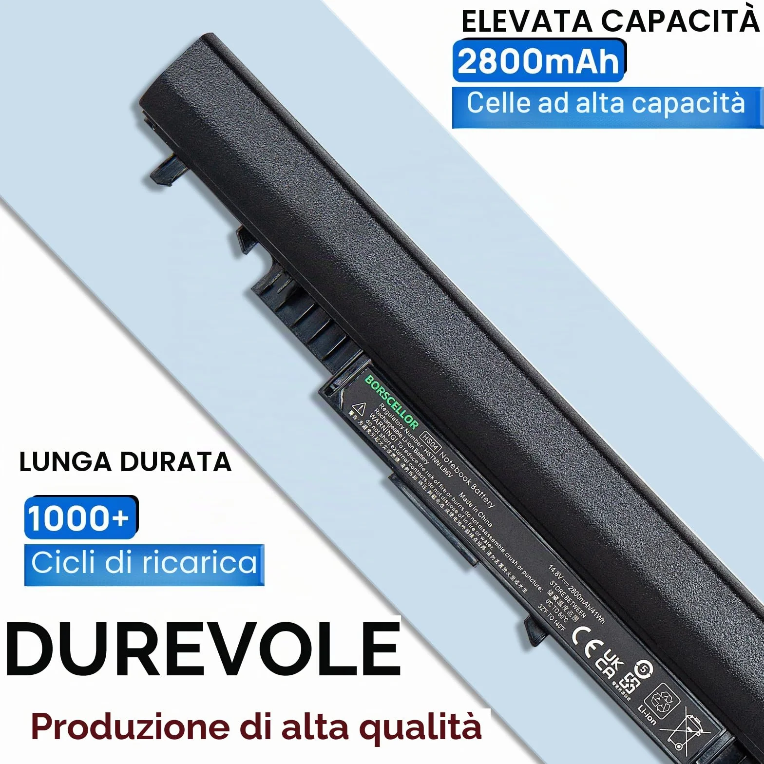 HS04 HS03 Batteria 807956-001 807957-001 per Laptop HP 240 G4 245 G4 246 G4 250 G4 807611-421 807612-421 HSTNN-LB6V HSTNN-LB6U 15-AF067SA15-BA042NG TPN-I119 TPN-I120