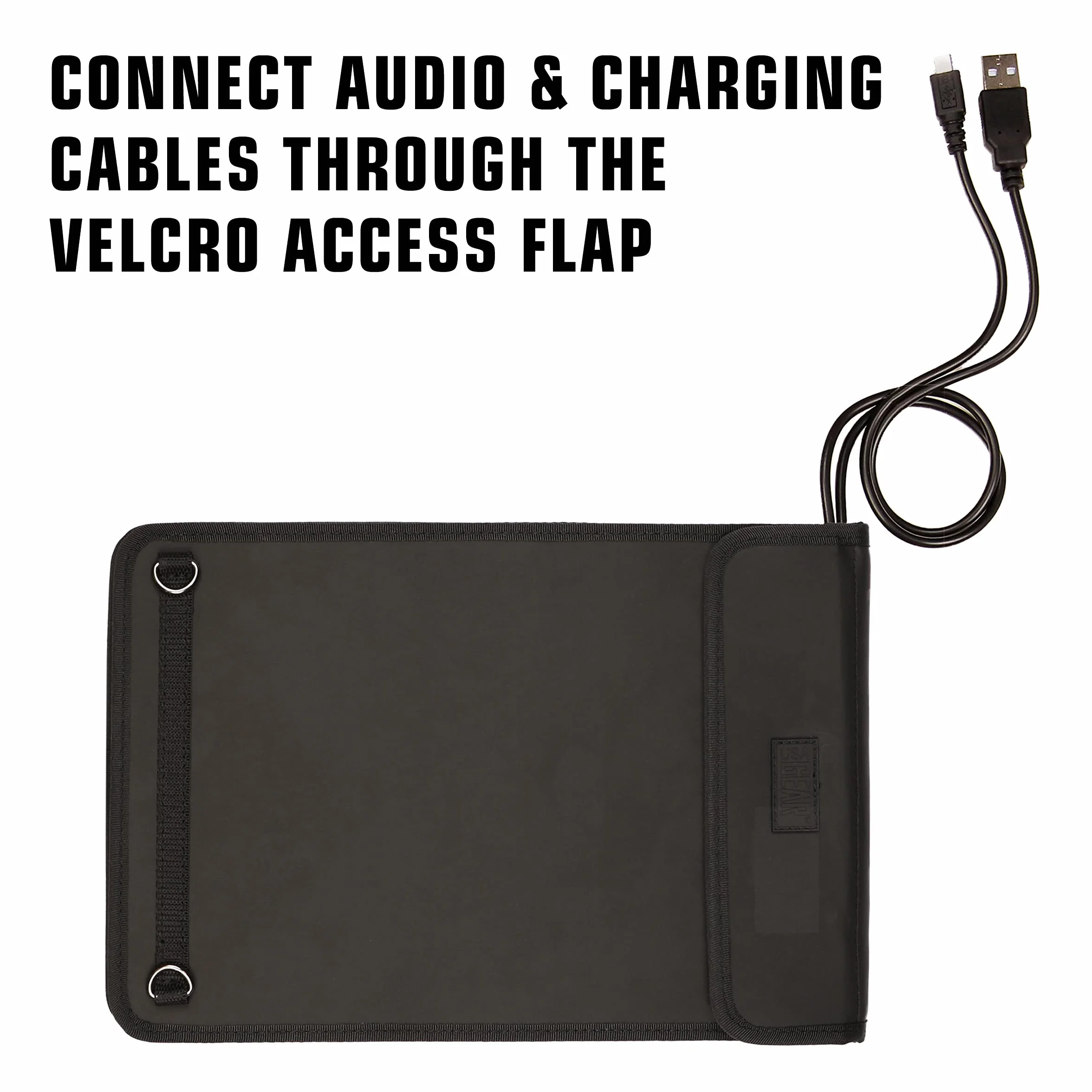 USA GEAR Tablet da 7 pollici con frontale aperto, tracolla ed esterno protettivo - Compatibile con Samsung Galaxy Tab A e iPad Mini