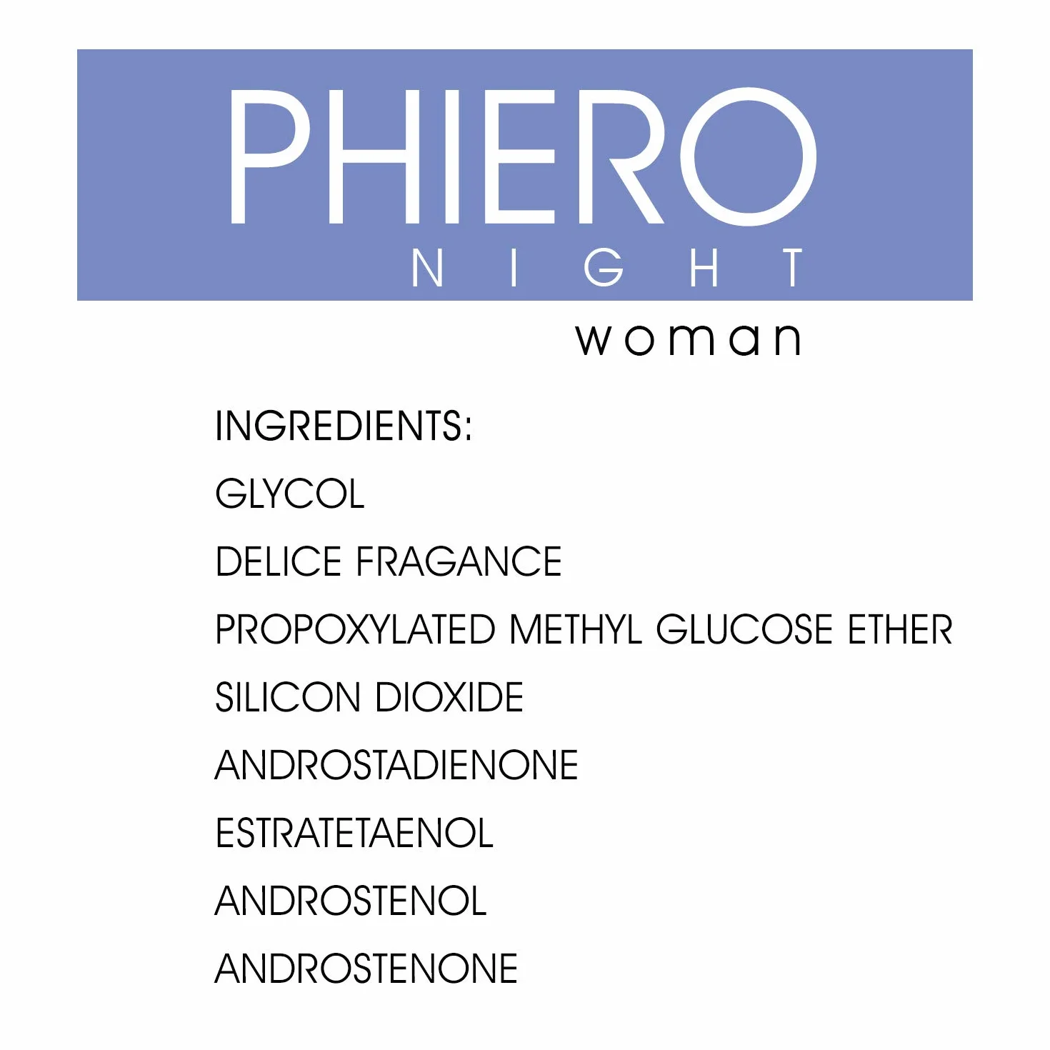 Feromonas Phiero Night Woman Roll on da donna feromoni