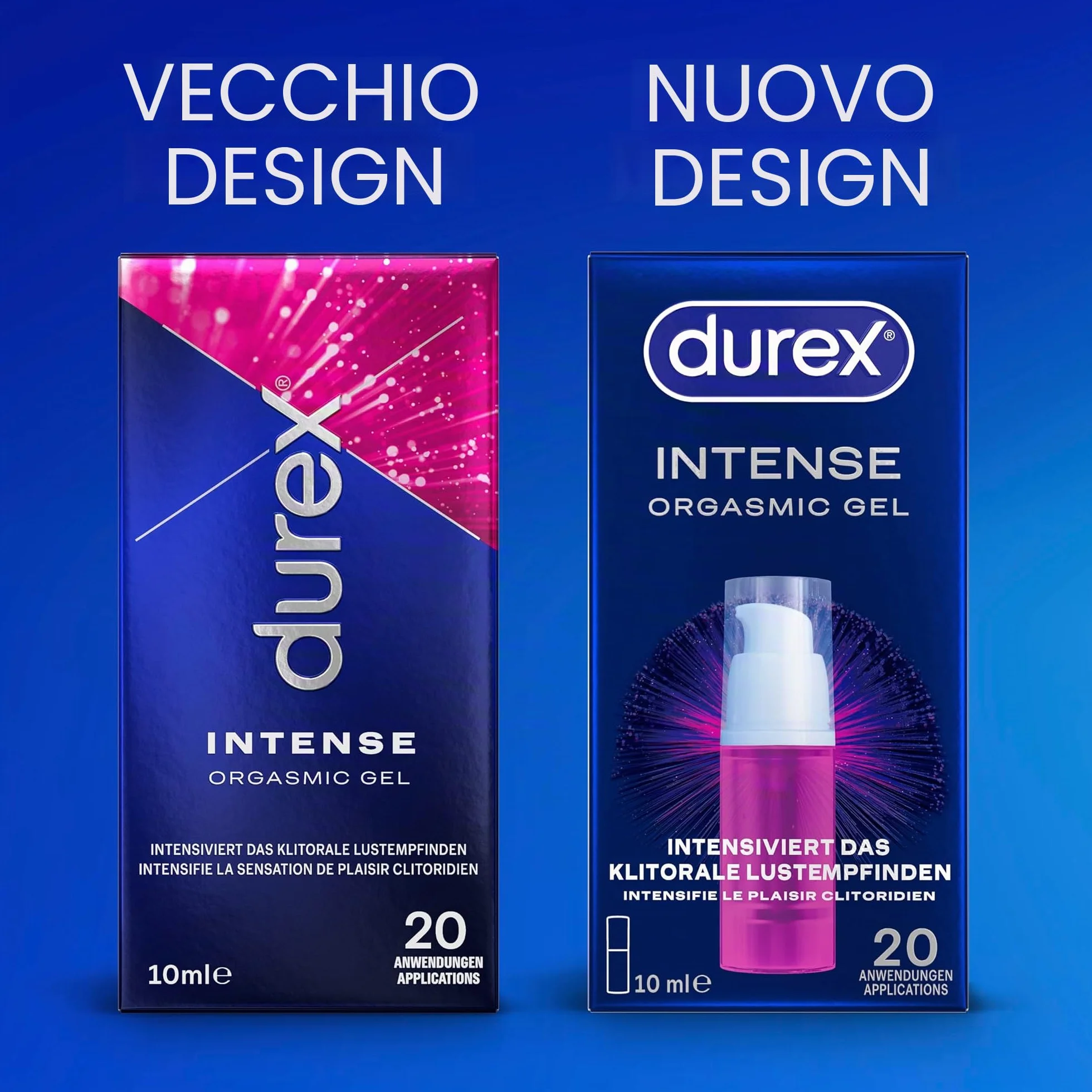 Durex Intense Orgasmic Gel, Stimulations Gel per la Donna, 10 ml