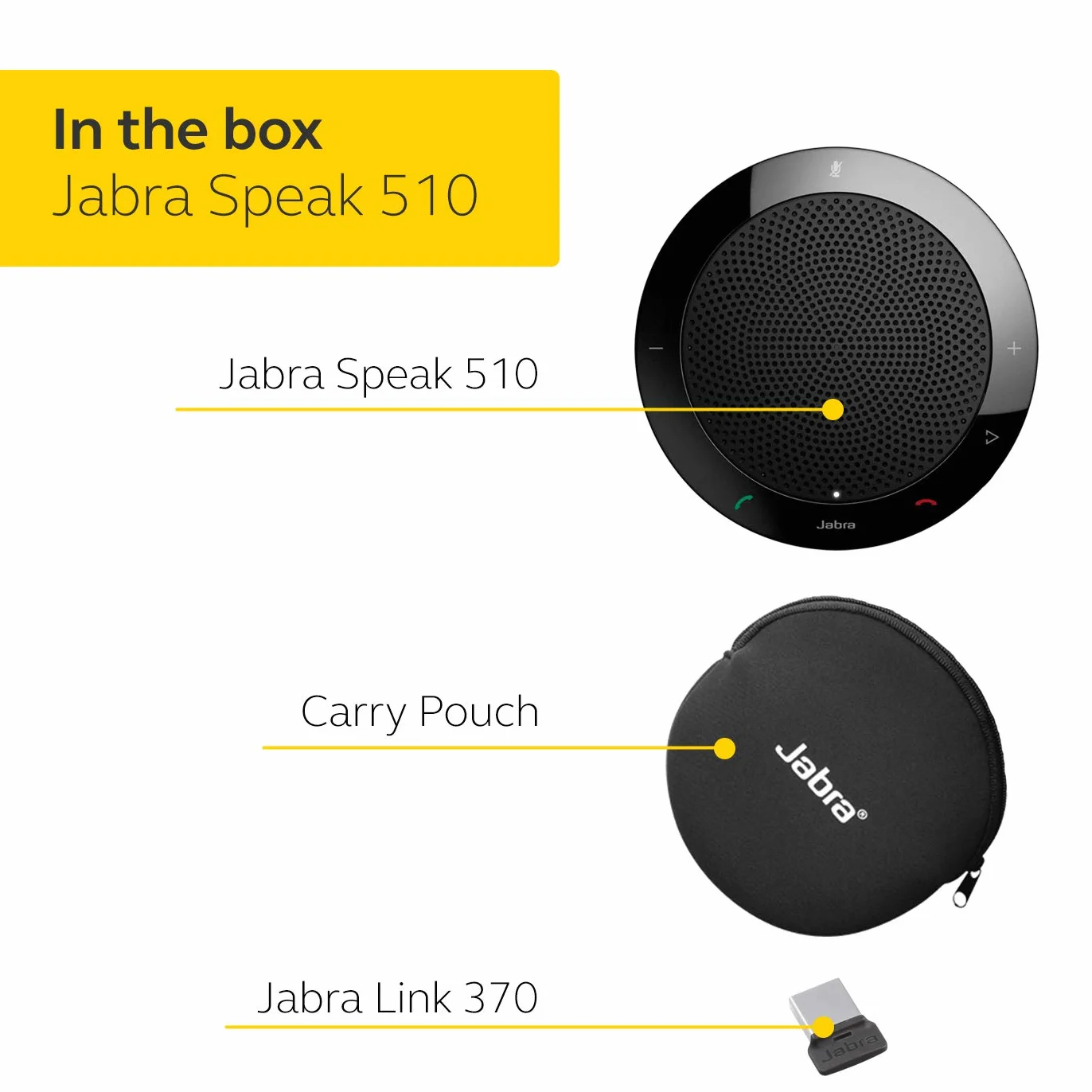 Jabra Speak 510 USB VoIP Desktop Freisprecheinrichtung kabellos Bluetooth für iPad iPhone Samsung Galaxy