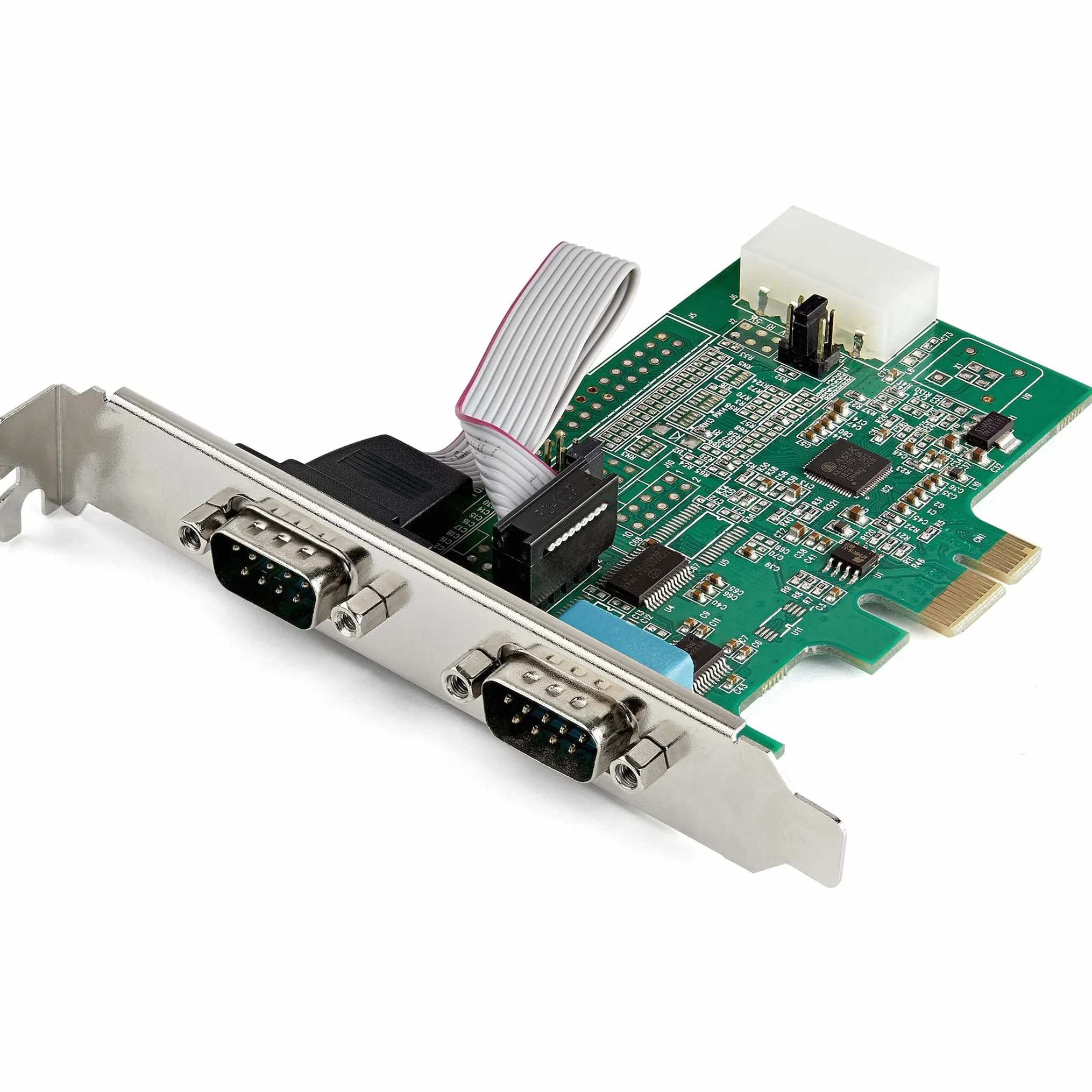 StarTech.com Scheda Seriale PCI Express con 2 Porte, Controller PCIe RS232, 16950 UART, Scheda Seriale di Espansione DB9 a Profilo Basso/Completo, Compatibile Windows e Linux (PEX2S953)