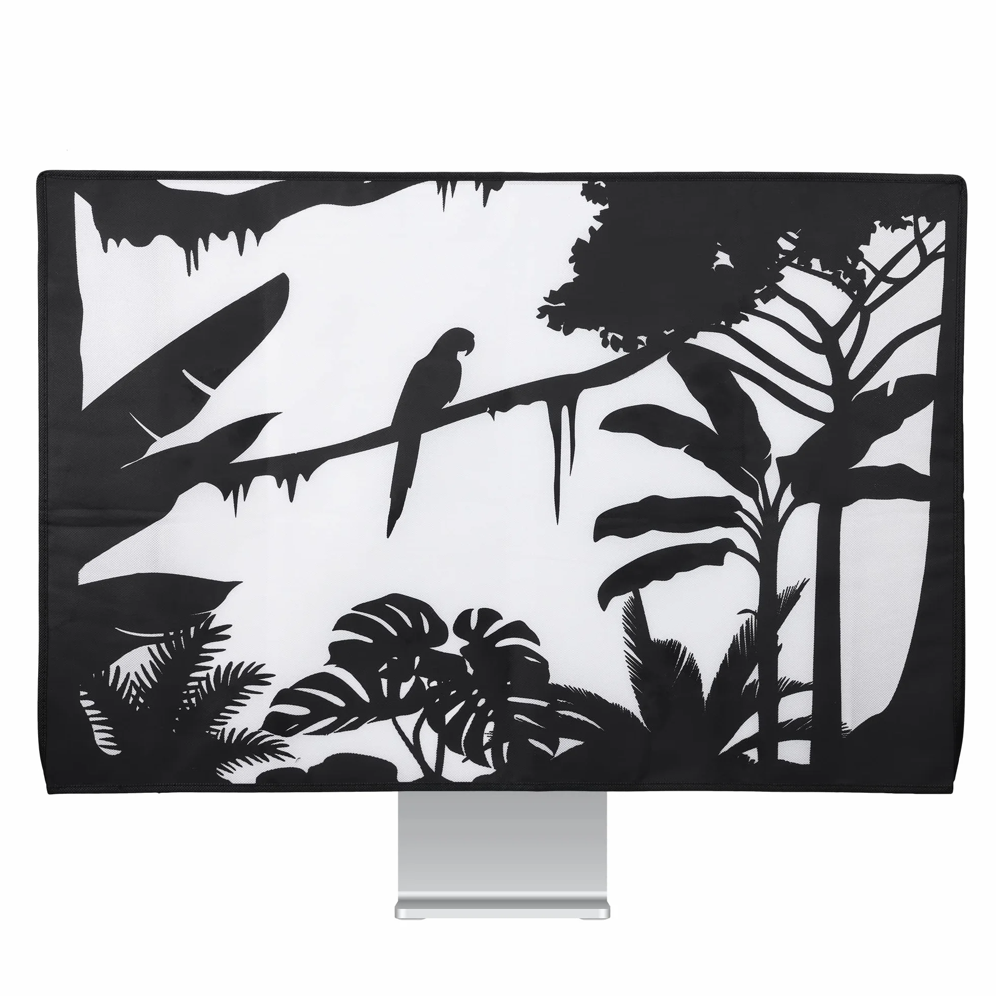 kwmobile 31-32" monitor Cover - Protezione Monitor PC Antipolvere Schermo Computer - Custodia Protettiva Relax nella Giungla