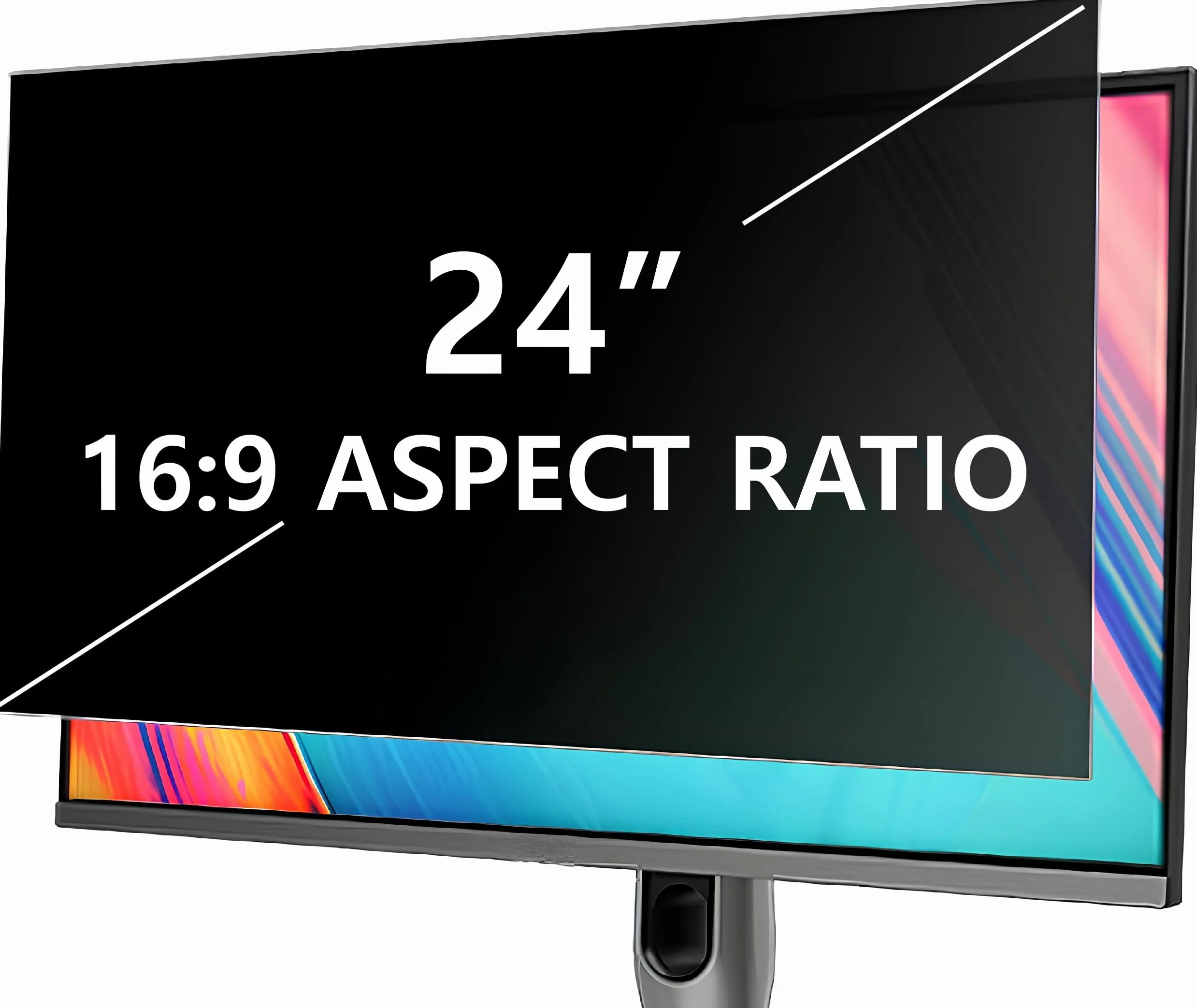 Schermo Privacy per Computer da 24 Pollici per Monitor Widescreen con Rapporto di Aspetto 16:9, Protezioni per Gli Occhi Filtro Privacy Antiriflesso per Monitor di Computer