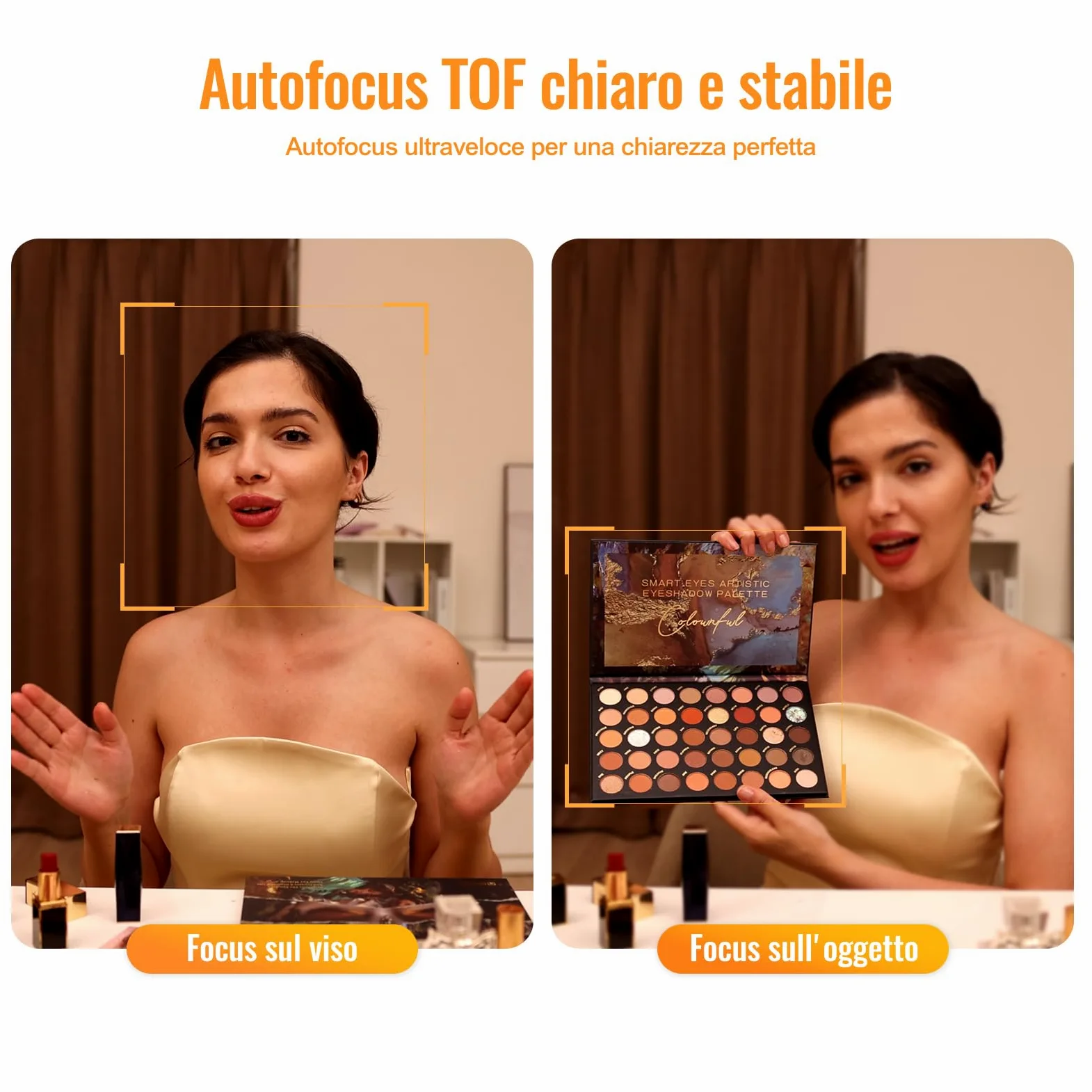 Angetube Webcam 4K con Luce – PC Camera con 2 Microfoni e Autofocus TOF | USB Telecamera 1080P & 60FPS per Laptop e Mac,Streaming Camera con Copri-obiettivo Integrato,Compatibile con Zoom e Teams