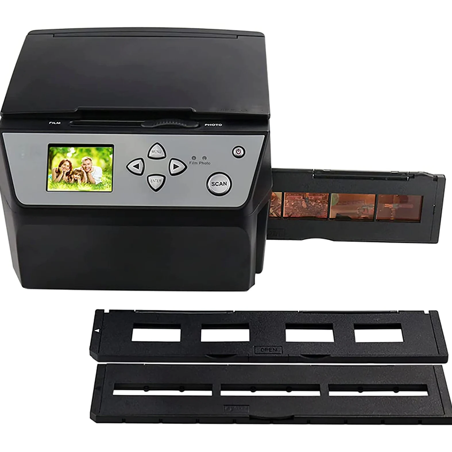 Scanner per film, ad alta risoluzione da 22 MP per 135 pellicole e diapositive da 35 mm, converte negativi in foto digitali JPG, uscita USB supportata