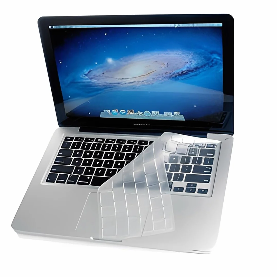 KYLOS 1 Pezzo Neo Copritastiera Ultrasottile, Compatibile Macbook Air/Pro 2026-2021, Taglia 13/15, Tpu Chiaro, Layout Eu