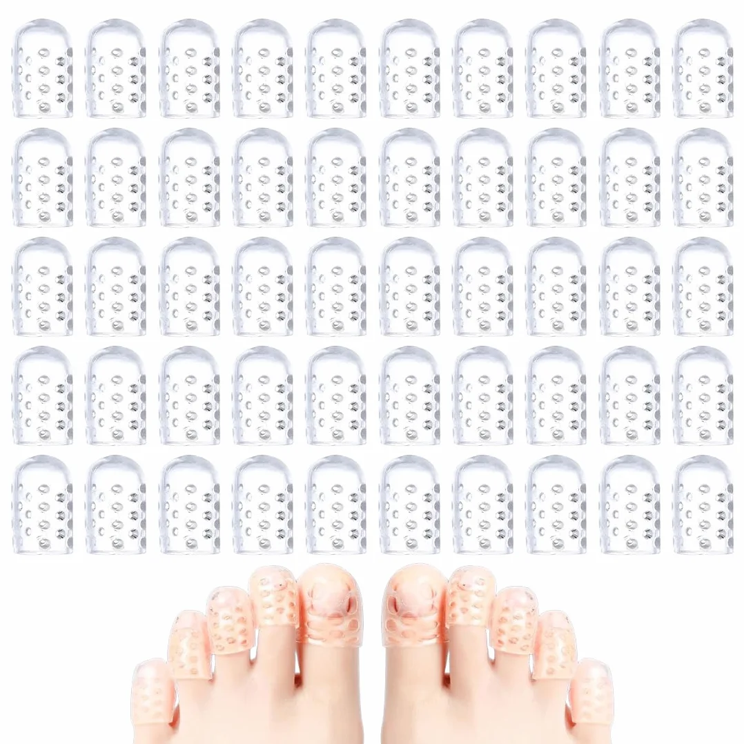 Protezioni per dita in silicone trasparenti 50 pezzi
