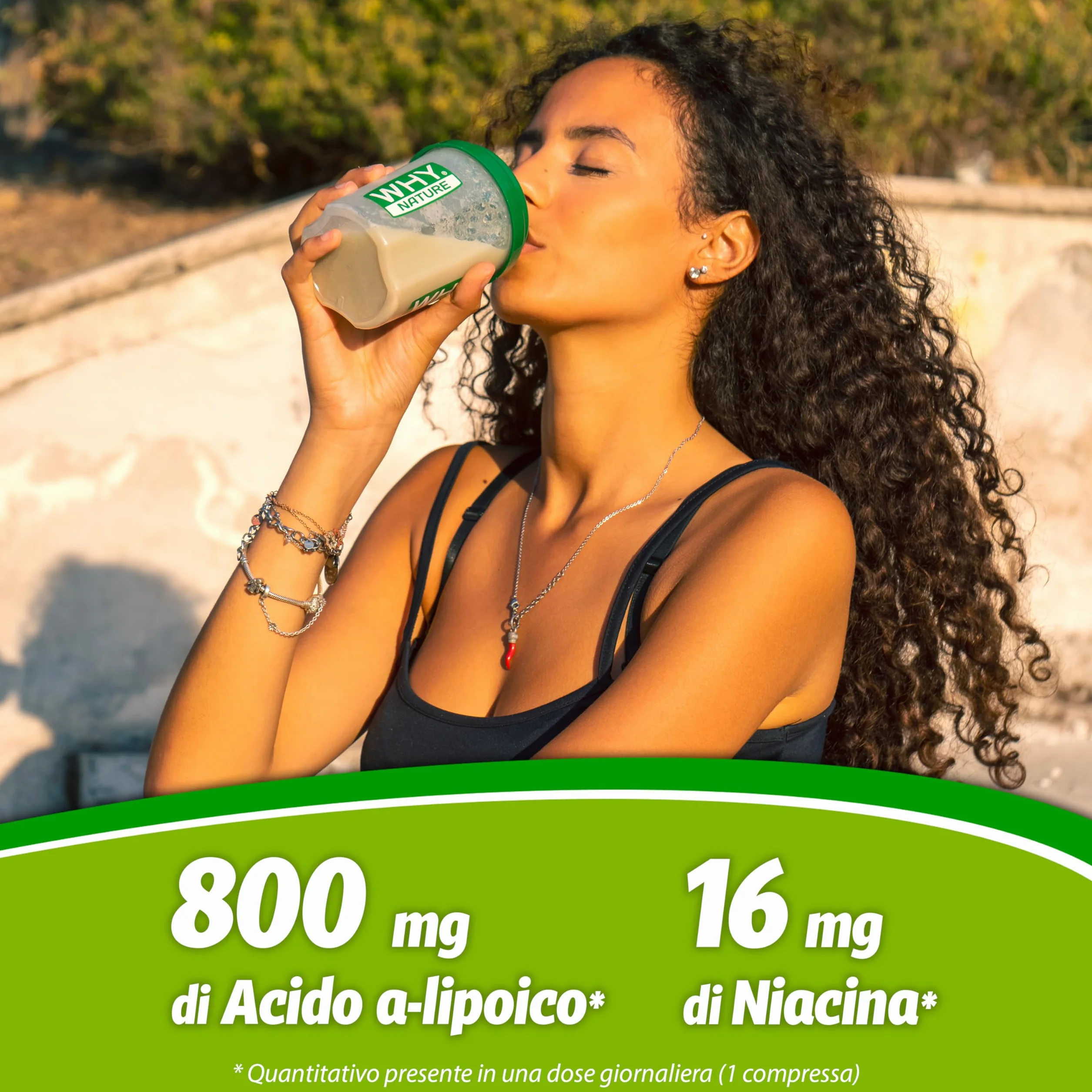 WHY NATURE LIPOIC COMPLEX Acido Alfa Lipoico 800 mg Alto Dosaggio Integratore Alimentare 90 Compresse