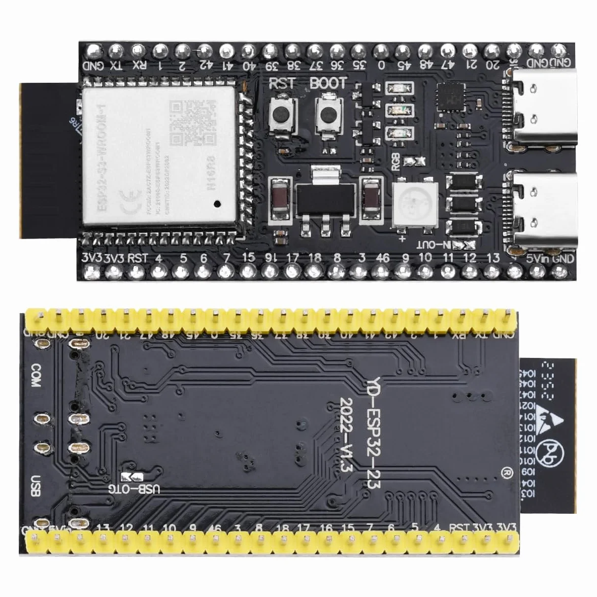 per ESP32 Scheda di Sviluppo Kit, per ESP32 per ESP32 S3 DevKitC 1 N16R8 per ESP32 S3 N16R8 Scheda di sviluppo WiFi Bluetooth 5.0 Scheda di sviluppo Mesh