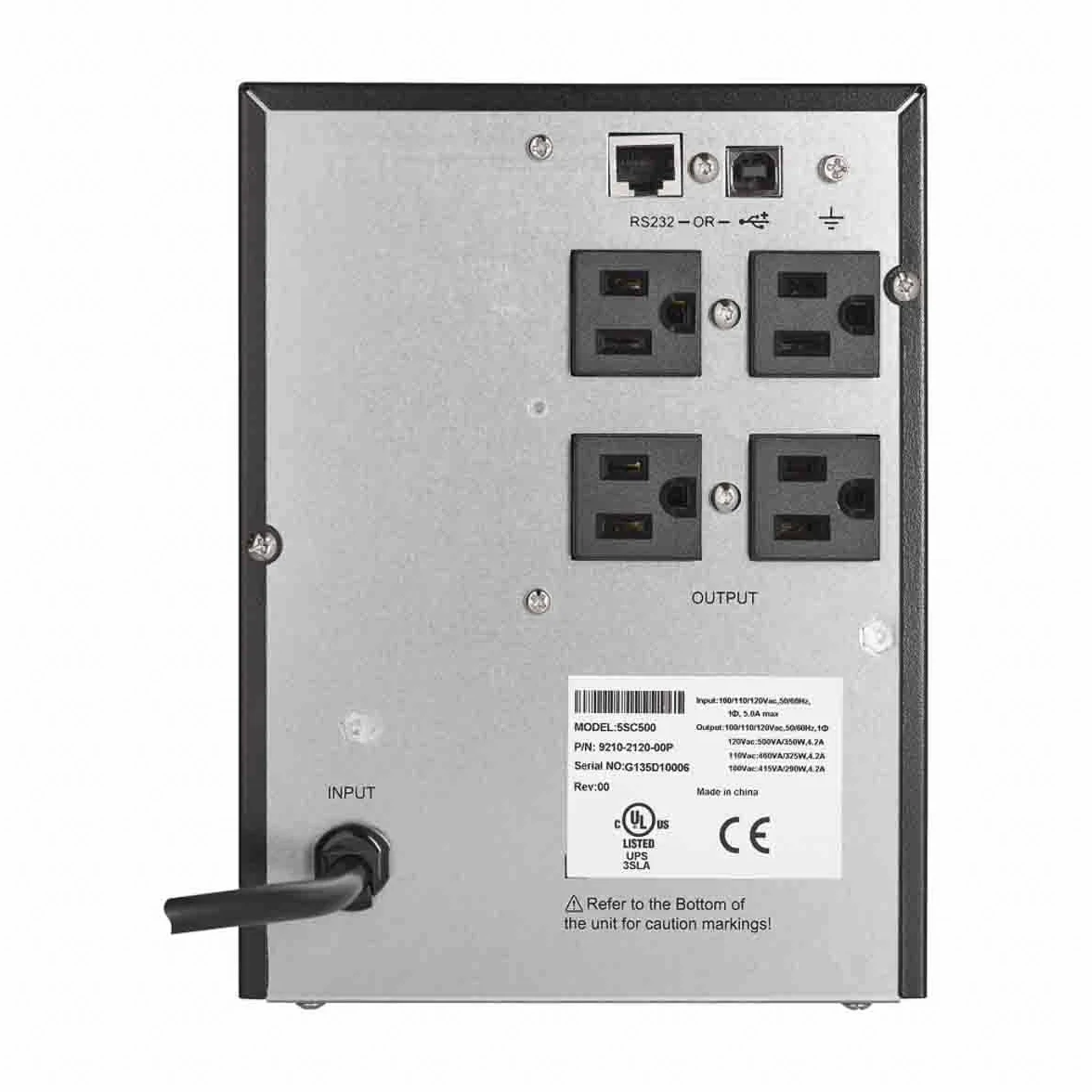 Eaton 5SC 1500I, UPS Line‑Interactive 1500VA/1050W, 8 prese IEC‑C13, regolazione automatica della tensione (AVR), display LCD, formato tower, colore nero (5SC1500I)