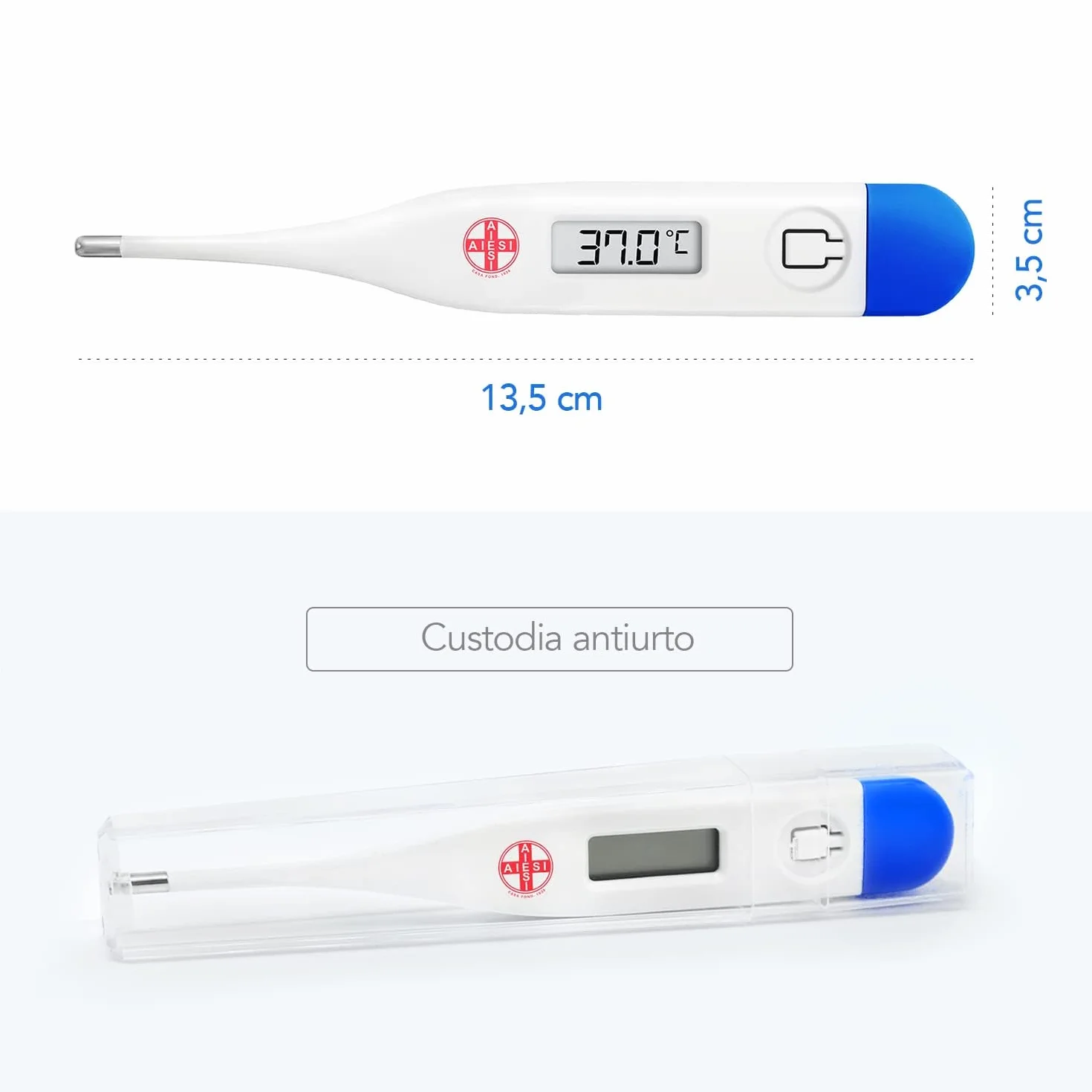 Termometro Digitale Professionale DIGITHERM per febbre adulti bambini 1 minuto Garanzia Italia 24 mesi