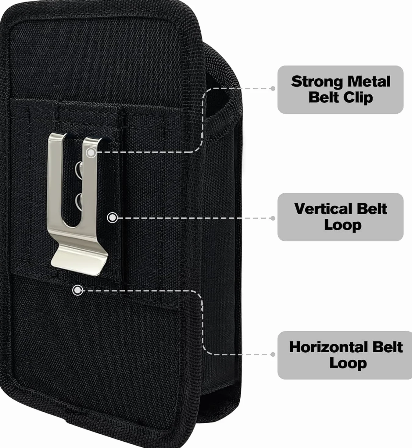 Custodia per scanner Zebra TC77, TC70, TC70x, TC75, TC75x, M60, MC67, Honeywell, CN75 con clip cintura metallo