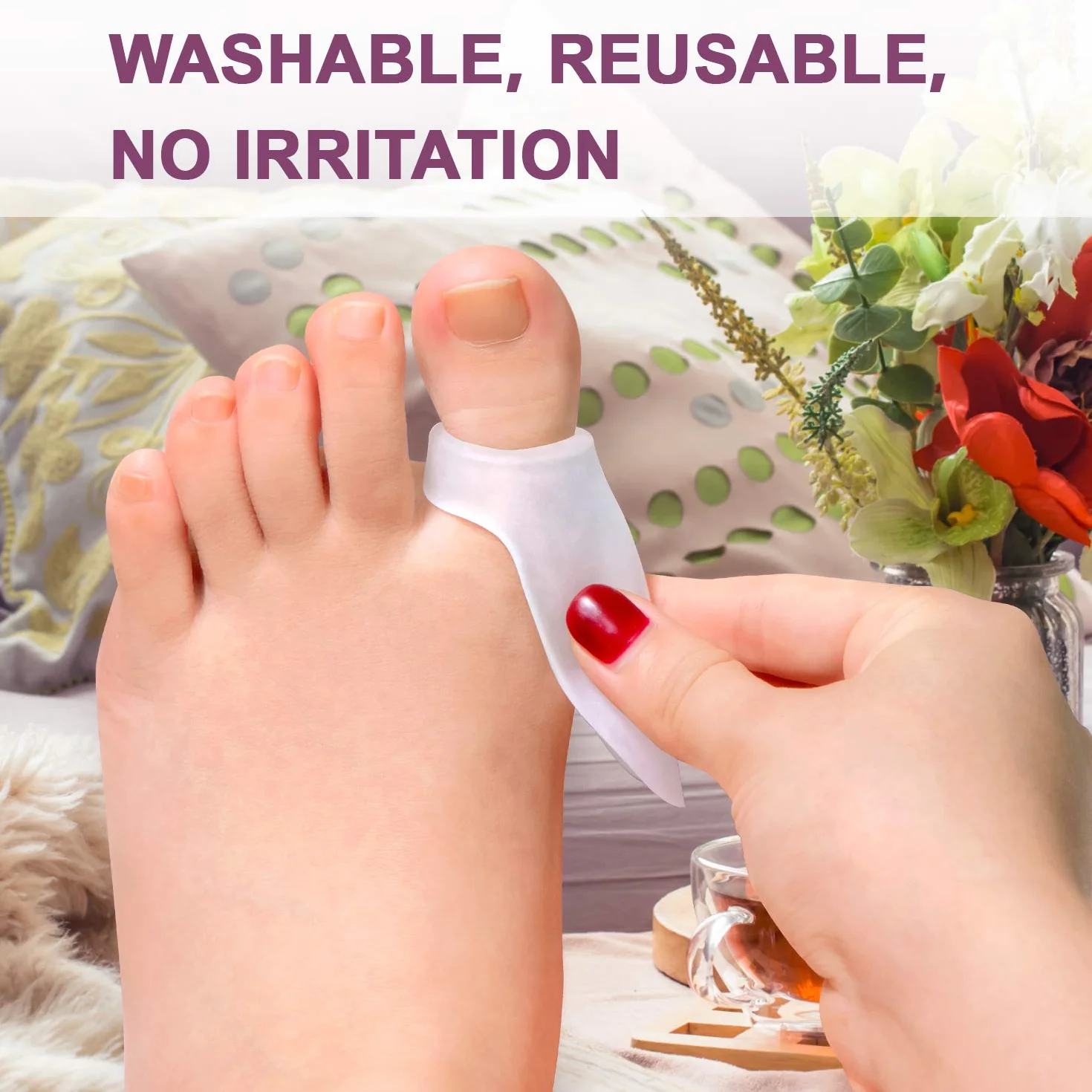 Promifun Gel Bunion Protector Shield, 10 Pezzi, Protezione Alluce Valgo, Allevia Dolore Piedi