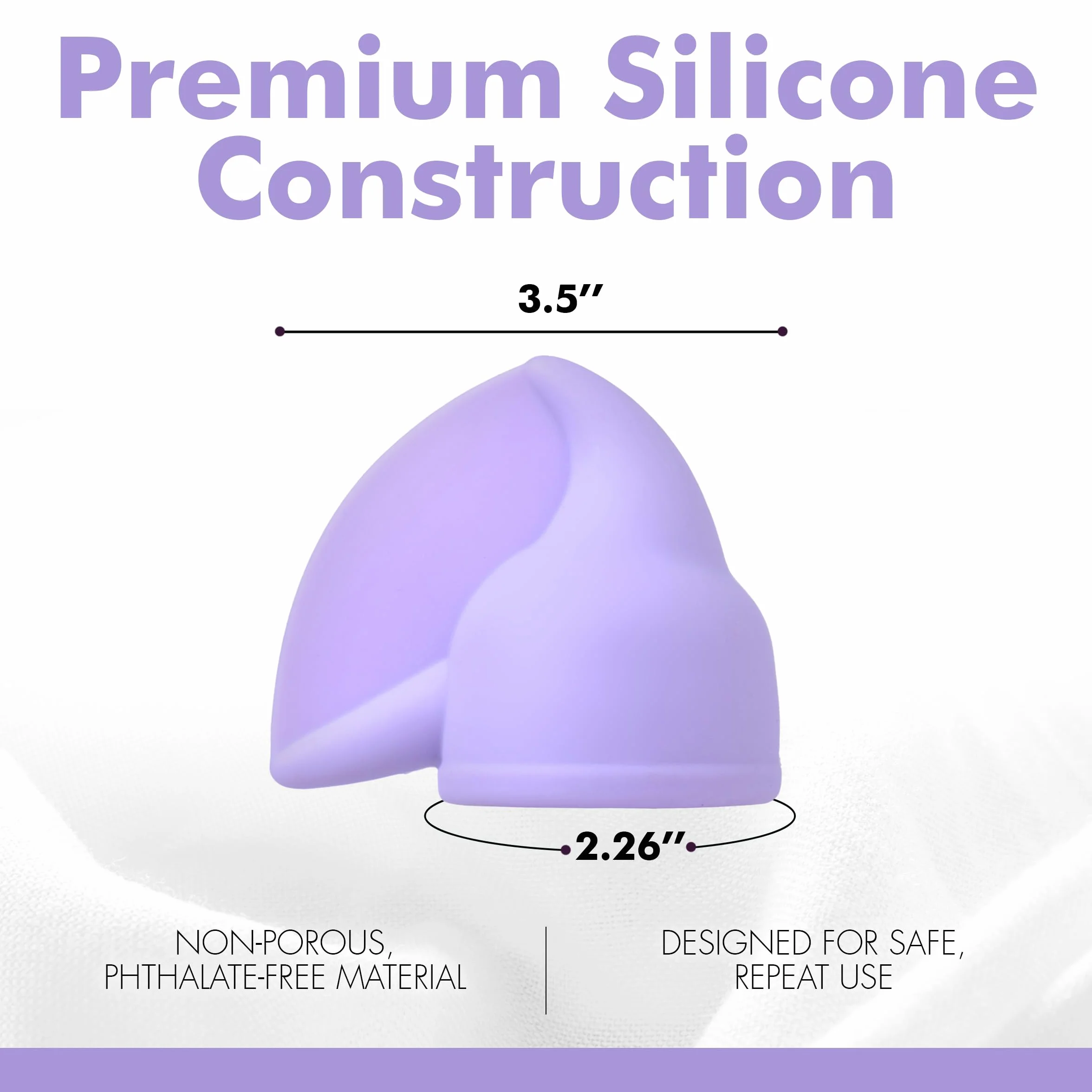 Bacchetta vibratore viola accessori punta base