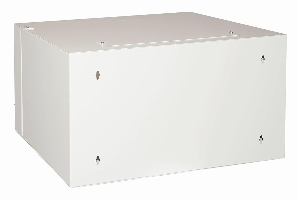 armadio rack 19" CO1906U30 con profondità 360 mm e porta in vetro temprato con chiusura a chiave, struttura in acciaio, dimensioni 54x36x29,5 cm, colore grigio, unità 1 pezzo