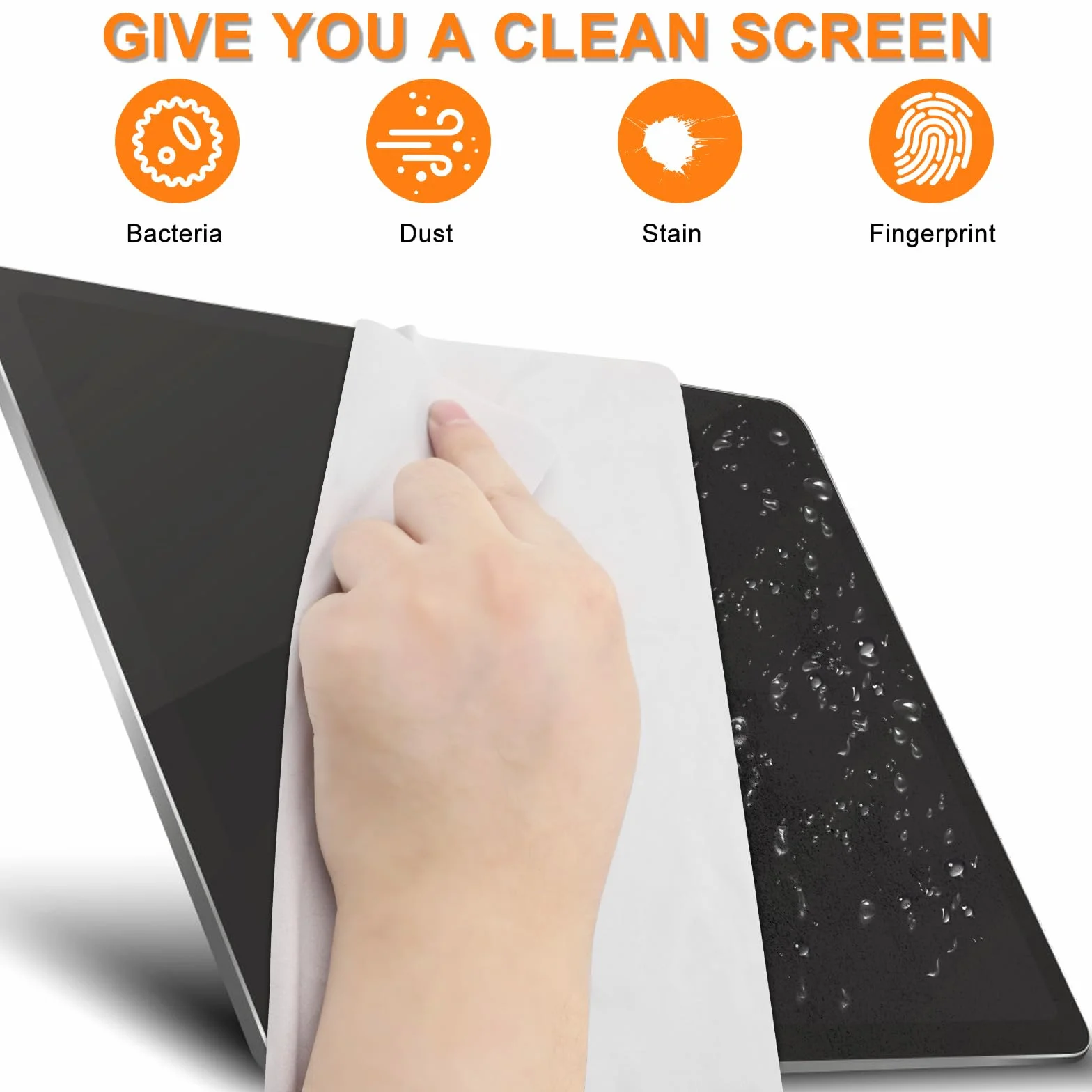 Screen Protezione Imprint Tastiera Fodera, Protezione Tastiera in Microfibra per Tastiere Copri Tastiere Panno di Pulizia Compatibile con MacBook Pro 13"/14"/MacBook Air Panno Protettivo