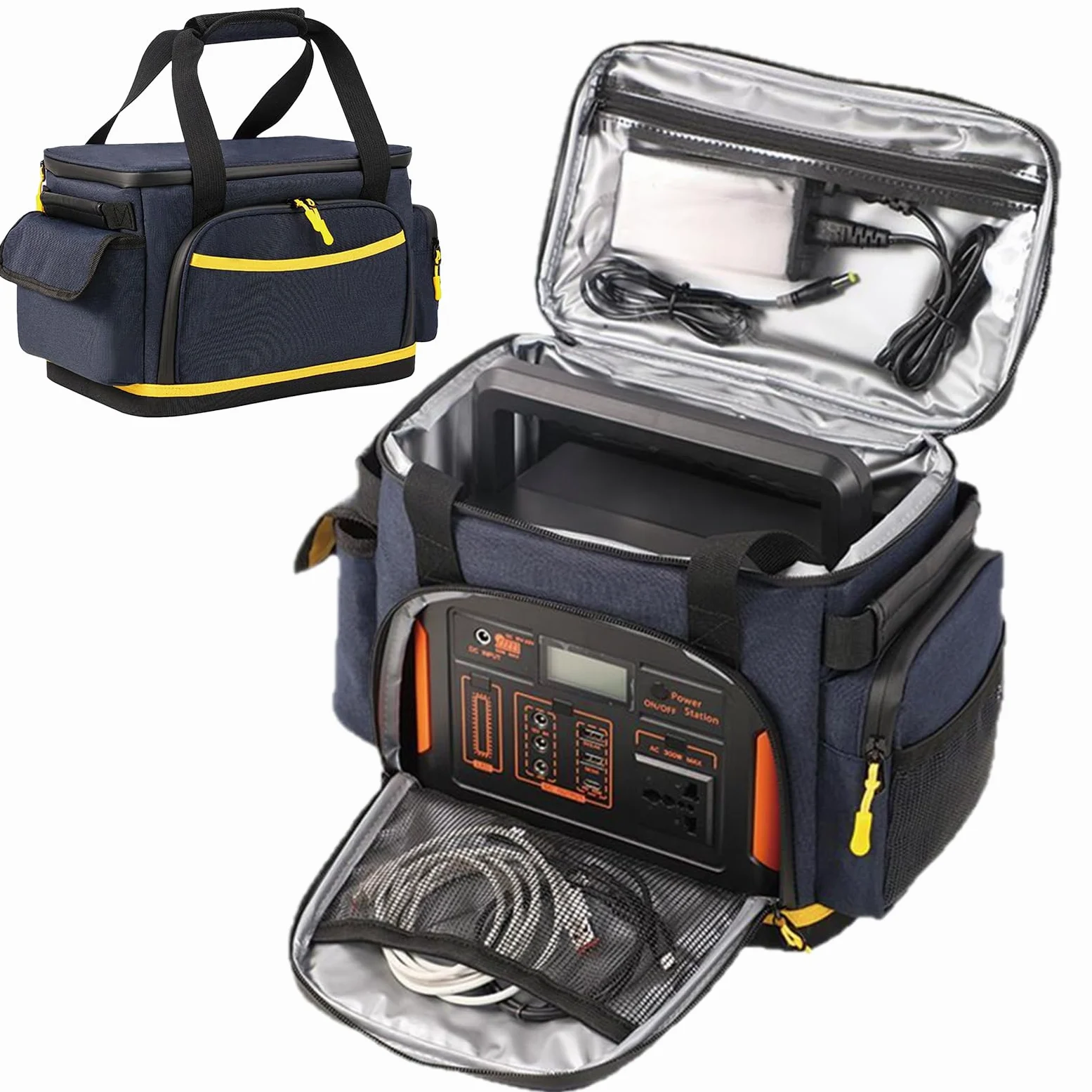 Organizer Cavi Di Ricarica Da Viaggio Custodia Multitasca Anti-E Antiurto | Porta Cavi Di Ricarica Portatile Custodia Organizer In Tessuto Oxford Per Elettronica Da Viaggio