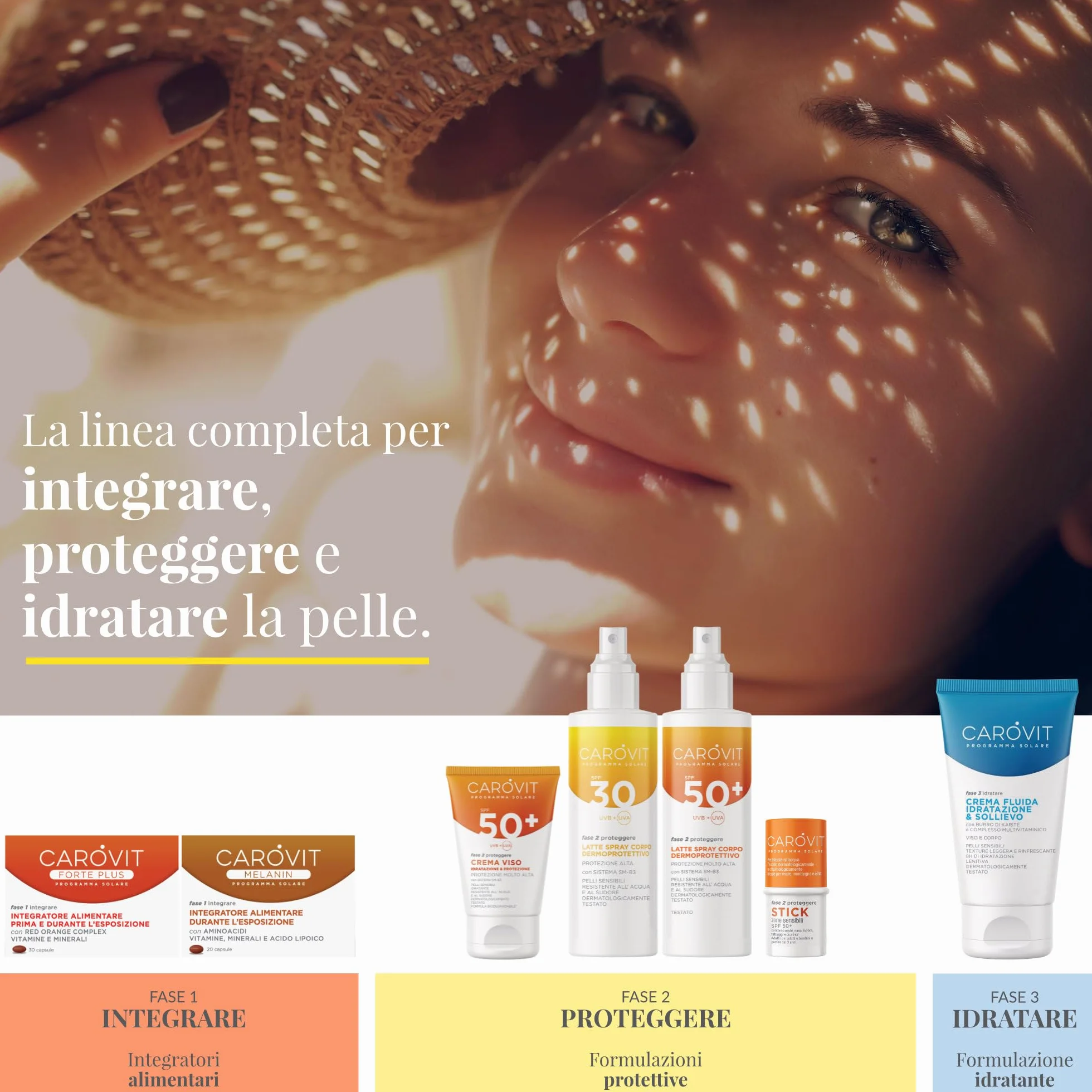 Carovit Forte Plus Integratore Abbronzatura 60 Capsule Vitamine E C B2