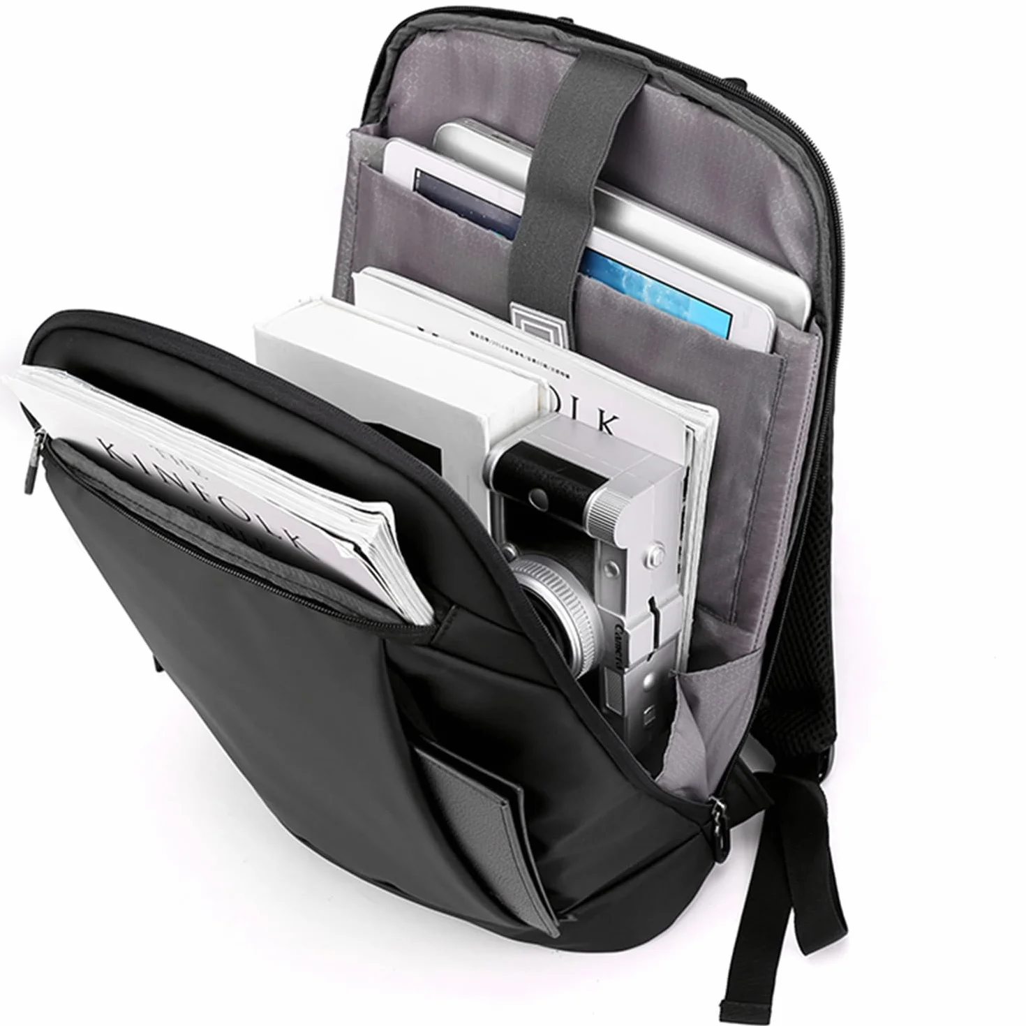 Zaino Porta PC Ultra Leggero Borsa per PC Portatile Custodia Computer Notebook Laptop in Membrana Impermeabile per Business Viaggio Lavoro Nero KM07