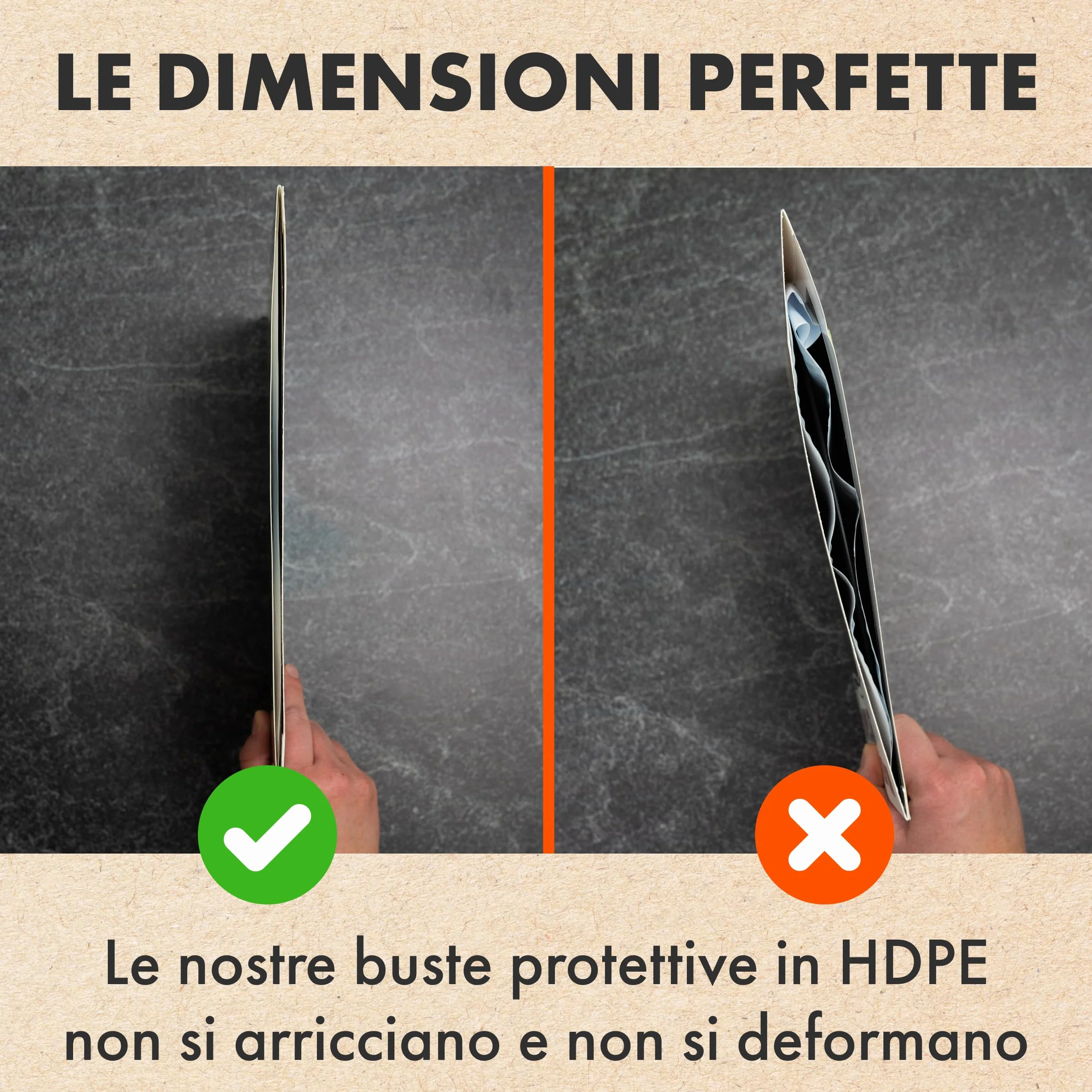 50x Buste Interne Antistatiche per Vinili 33 Giri | Spincare Quadraphonic Custodia HDPE Premium | Buste Protettive per LP Antistatiche Alta Qualità | Inner Sleeves Vinyl per Dischi 33 Giri