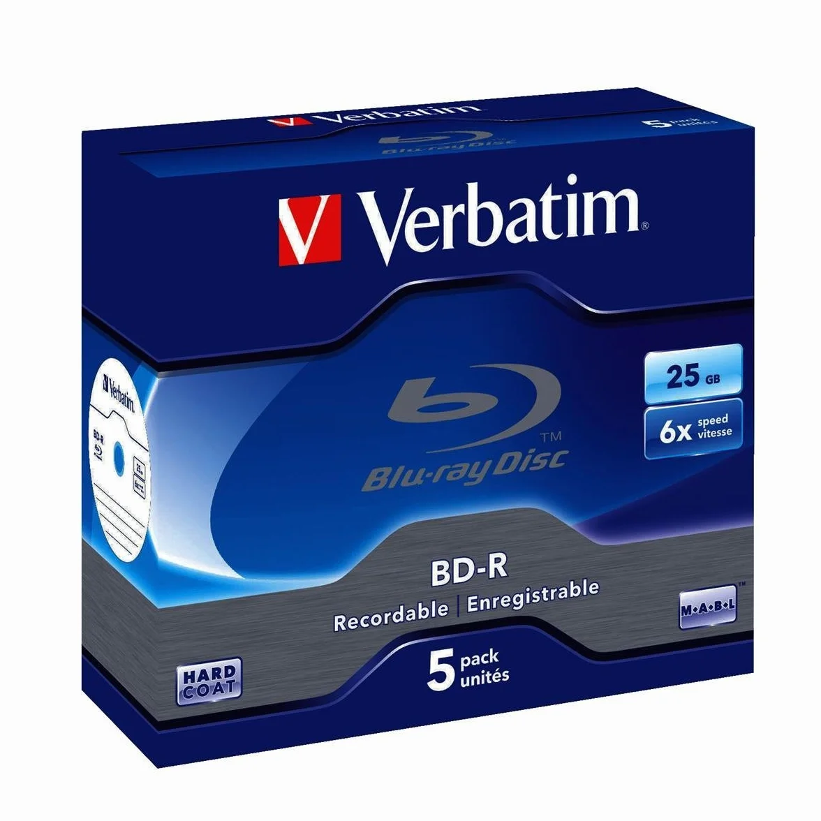 Verbatim Bd-R 43715/5 25Gb Blu-Ray Registrabile (Bd-R) - Confezione da 5