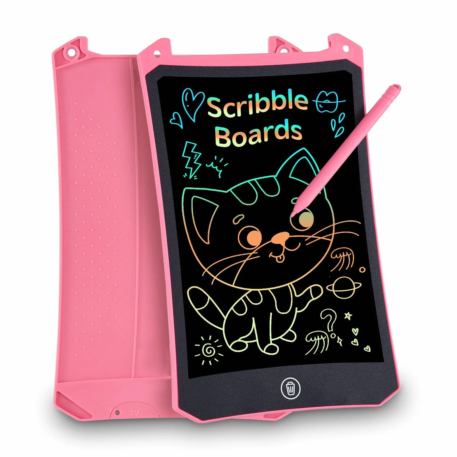 PINKCAT Tavoletta Grafica LCD 8.5 Pollici Lavagna da Disegno Digitale Portatile Ewriter Cancellabile Rosa